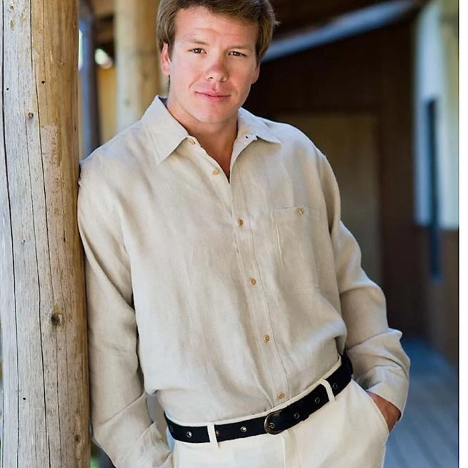 Geoffrey Beene Geoffrey Beene Button Front Shirt Size US XL / EU 56 / 4 - 5 Thumbnail