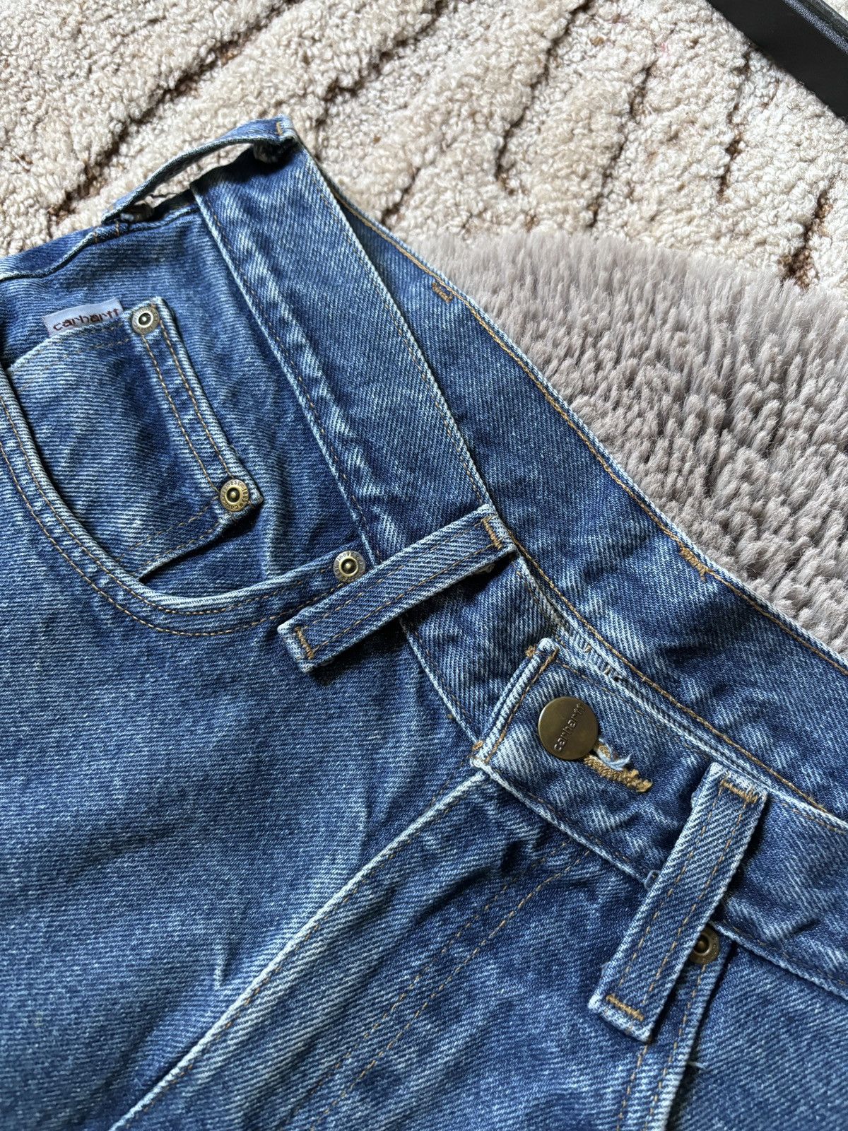 Carhartt × Vintage Carhartt Vintage jeans workwear relaxed denim pants Size US 32 / EU 48 - 8 Thumbnail