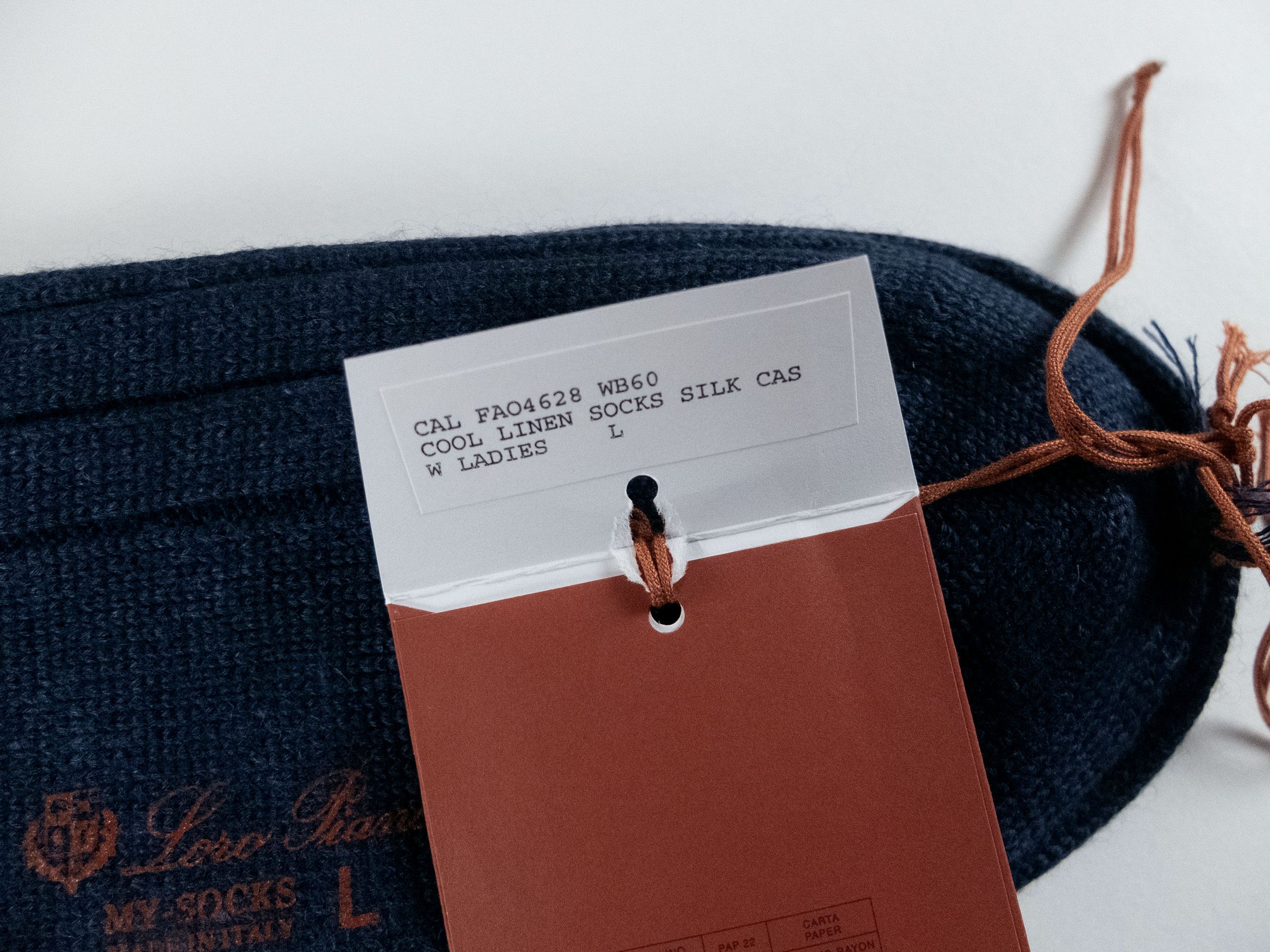 Loro Piana 2 pairs LORO PIANA navy blue silk cashmere socks Large q Size ONE SIZE - 4 Thumbnail