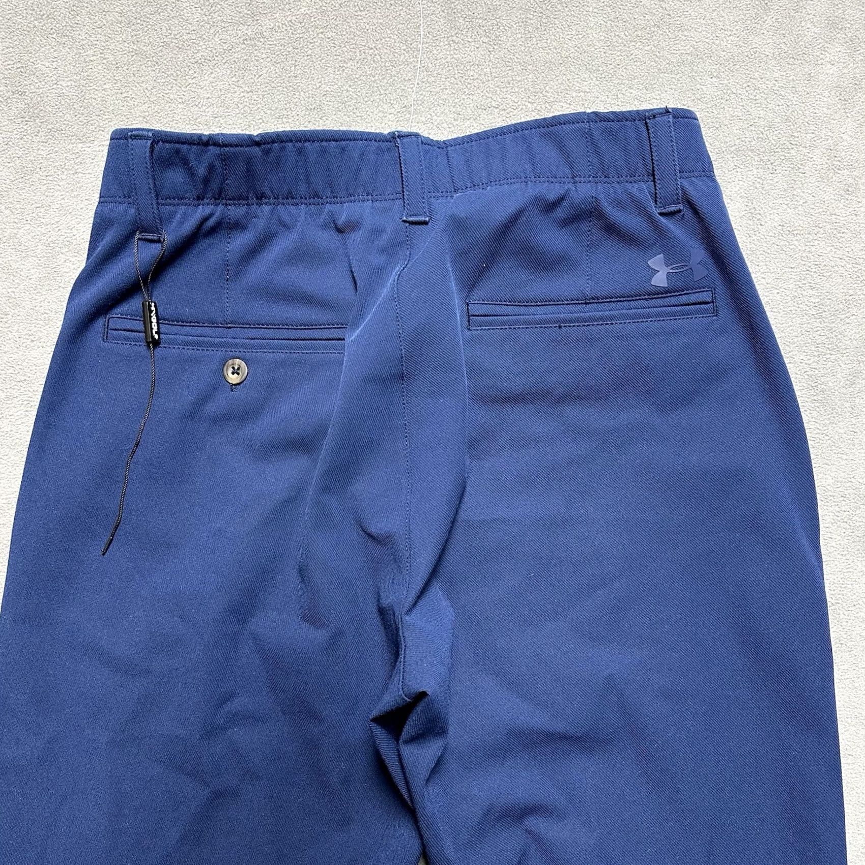 Under Armour Under Armour Pants Mens 30x32 Blue Golf Chino Wool Blend Straight Cold Gear Size US 29 - 4 Thumbnail