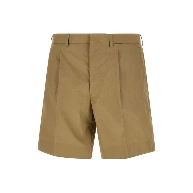 Prada PRADA Beige Poplin bermuda Shorts New & Authentic (Men's siz Size US 36 / EU 52 - 1 Thumbnail