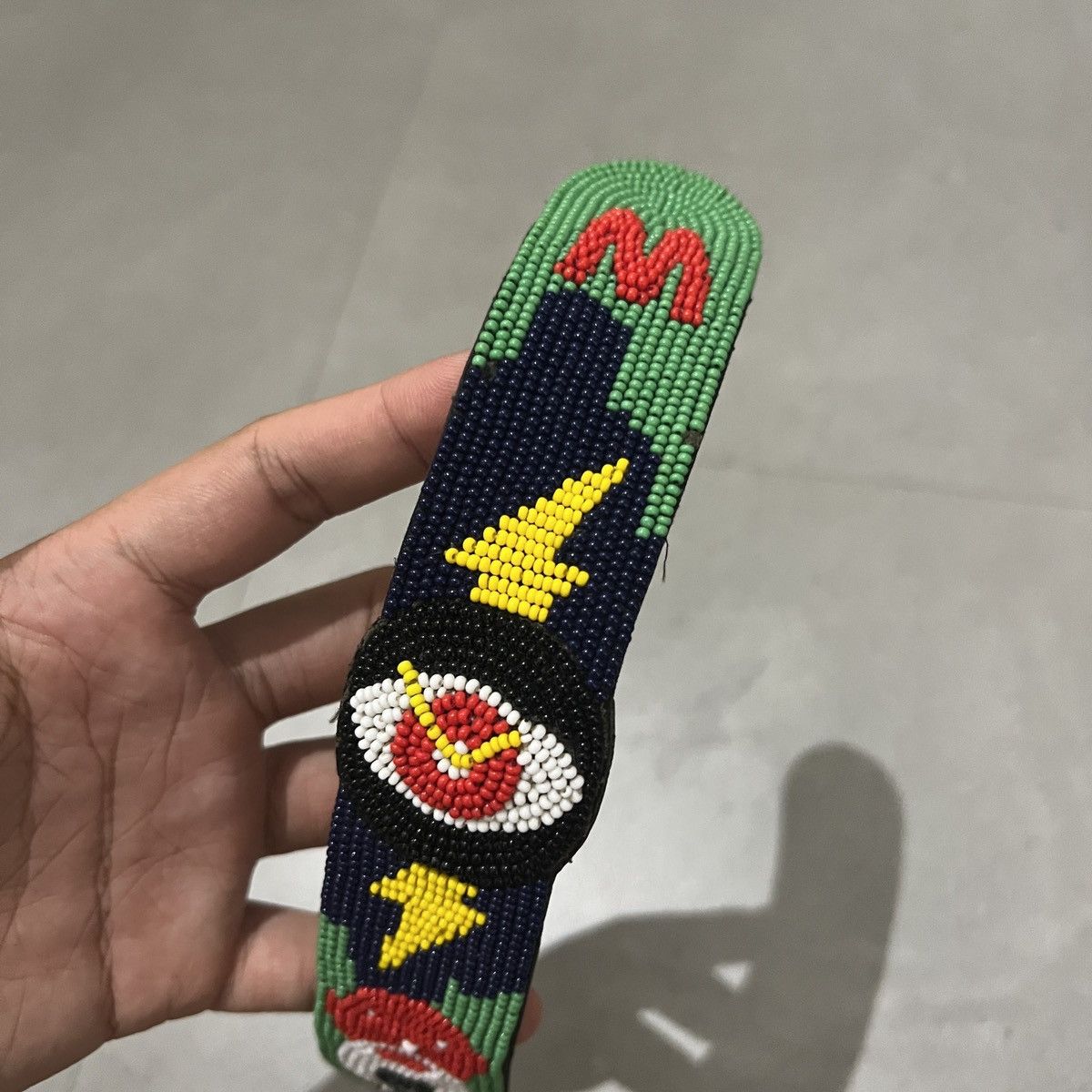 Walter Van Beirendonck Walter Van Beirendonck Beaded Leather Watch Bracelet Size ONE SIZE - 3 Thumbnail