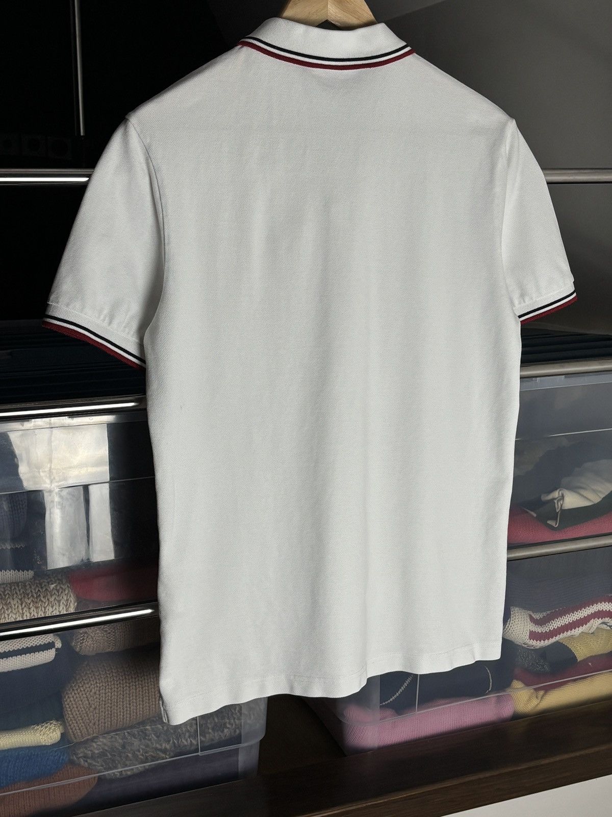 Prada Prada White Tab Luxury Polo Shirt Designer Vintage Size US L / EU 52-54 / 3 - 5 Thumbnail