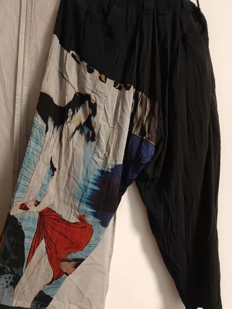 Yohji Yamamoto Yohji Yamamoto size 2 19ss ukiyo-e silk pants 2501-Nextarro Size US 30 / EU 46 - 2 Thumbnail
