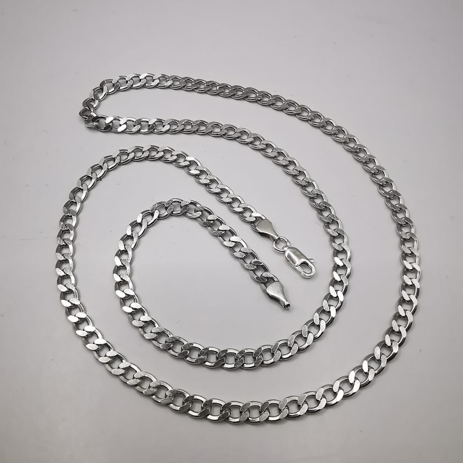 Sterling Silver Vintage Chain Necklece,925 Sterling Silver,Signed , 21,30g Size ONE SIZE - 1 Thumbnail