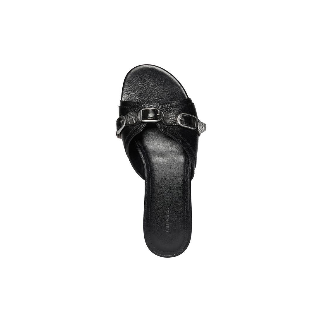 Balenciaga o1s1rm0525 Cagole Sandals in Black Size US 7 / IT 37 - 6 Thumbnail