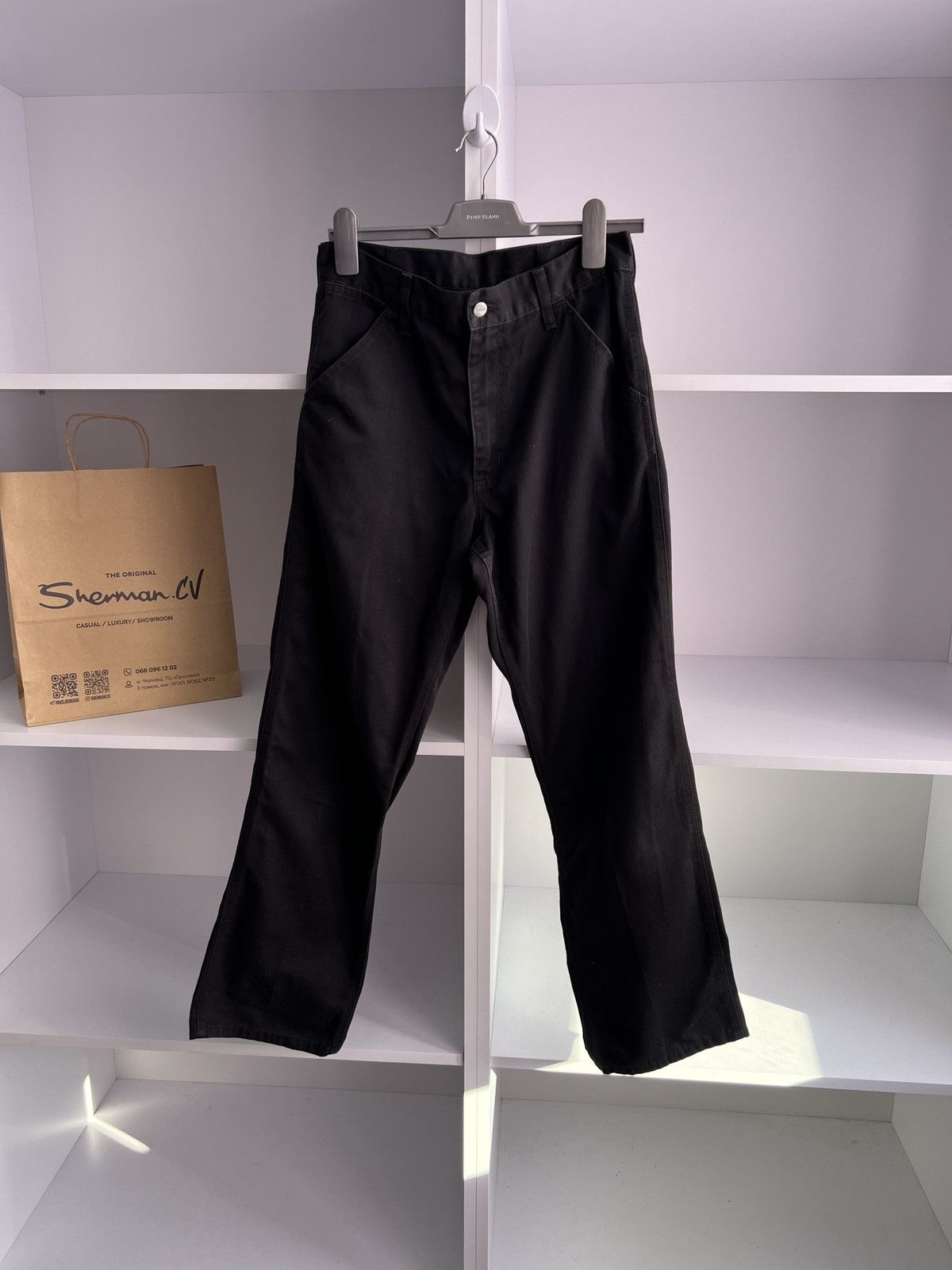 Carhartt × Vintage Vintage Carhartt Black Street wear pants Size US 28 / EU 44 - 2 Thumbnail