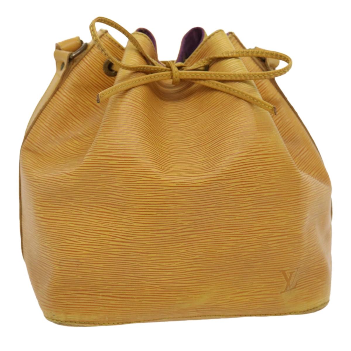 LOUIS VUITTON Epi Petit Noe Shoulder Bag Tassili Yellow