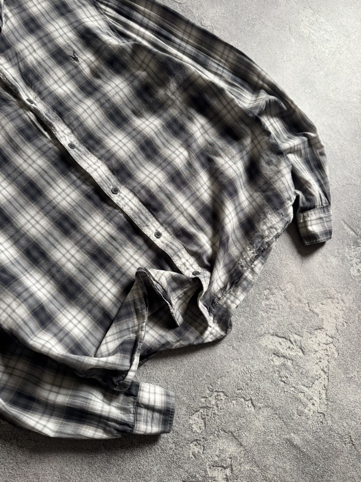 Allsaints × Flannel Allsaints L Riverton LS shirt button up Chekered flannel Y2K Size US L / EU 52-54 / 3 - 3 Thumbnail