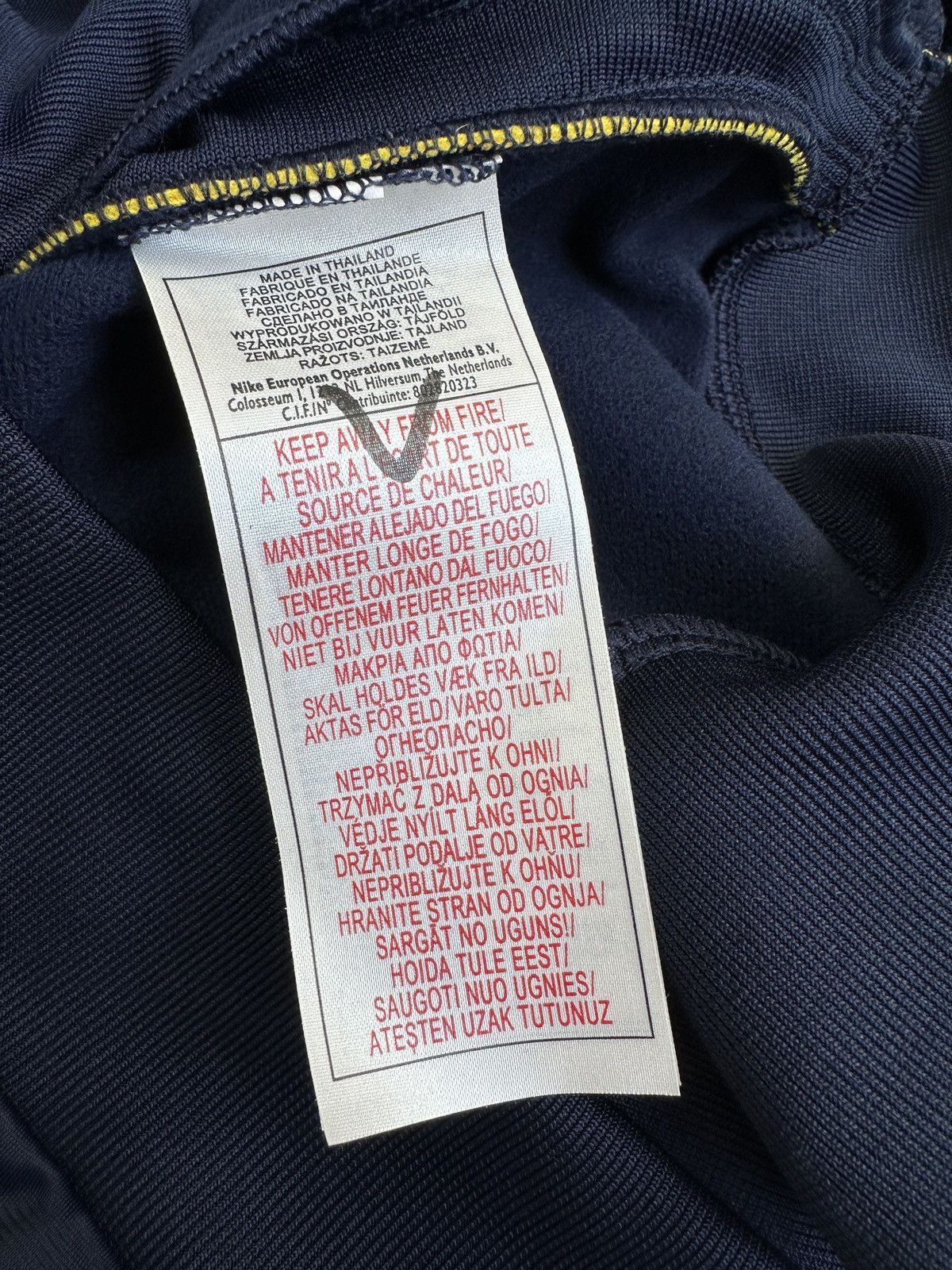 Nike 00s NIKE Track Jacket Navy Yellow Y2K Full Zip Men’s Size L Size US L / EU 52-54 / 3 - 12 Thumbnail