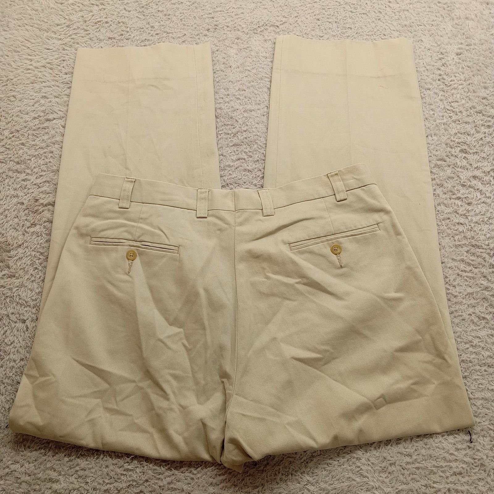& Other Stories Lauren Ralph Lauren Khakis Pants 36 X 30 Men's Beige Cotton Size US 36 / EU 52 - 3 Thumbnail