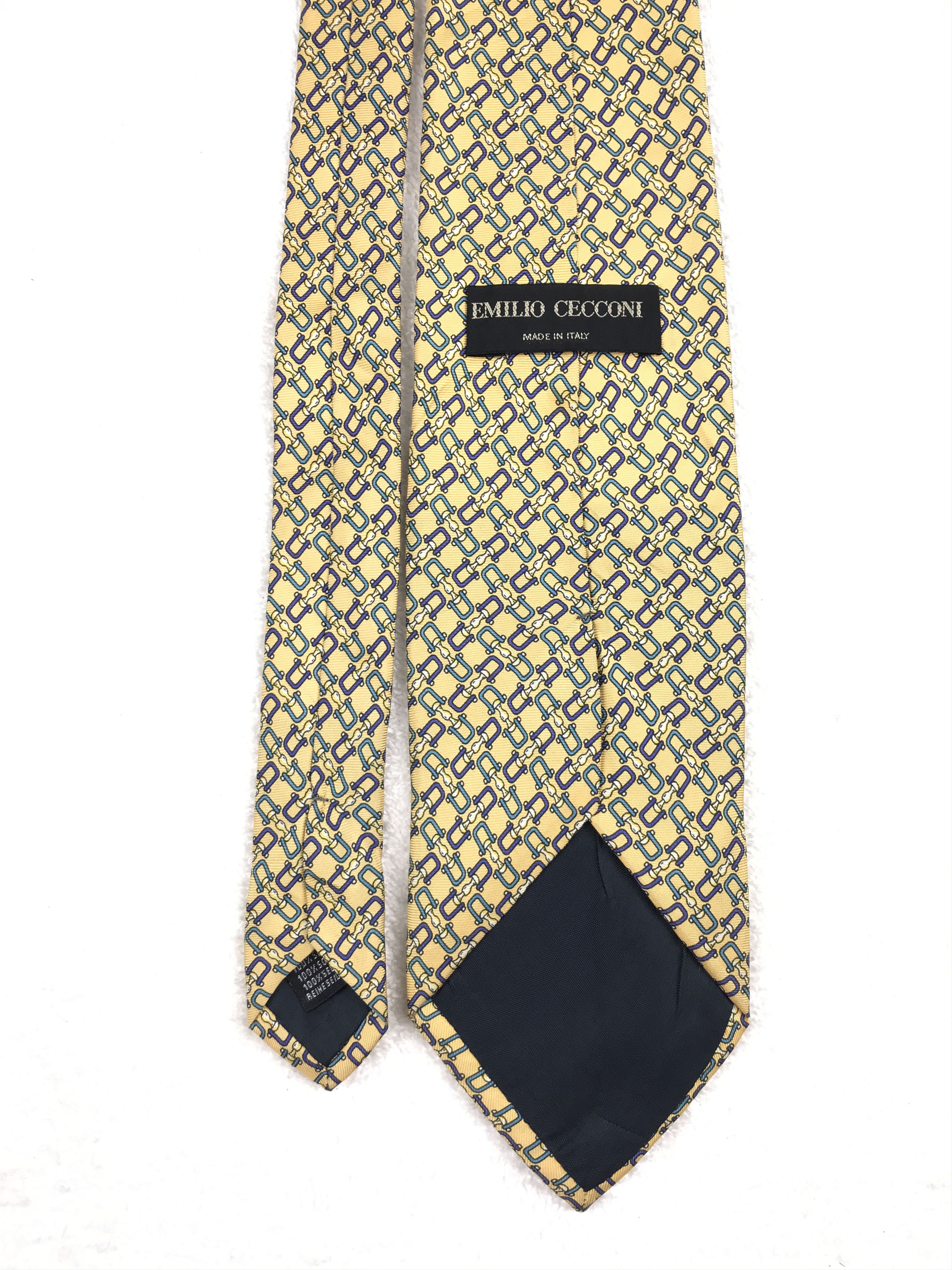 Vintage Vintage Emilio Cecconi Silk Necktie Size ONE SIZE - 4 Thumbnail