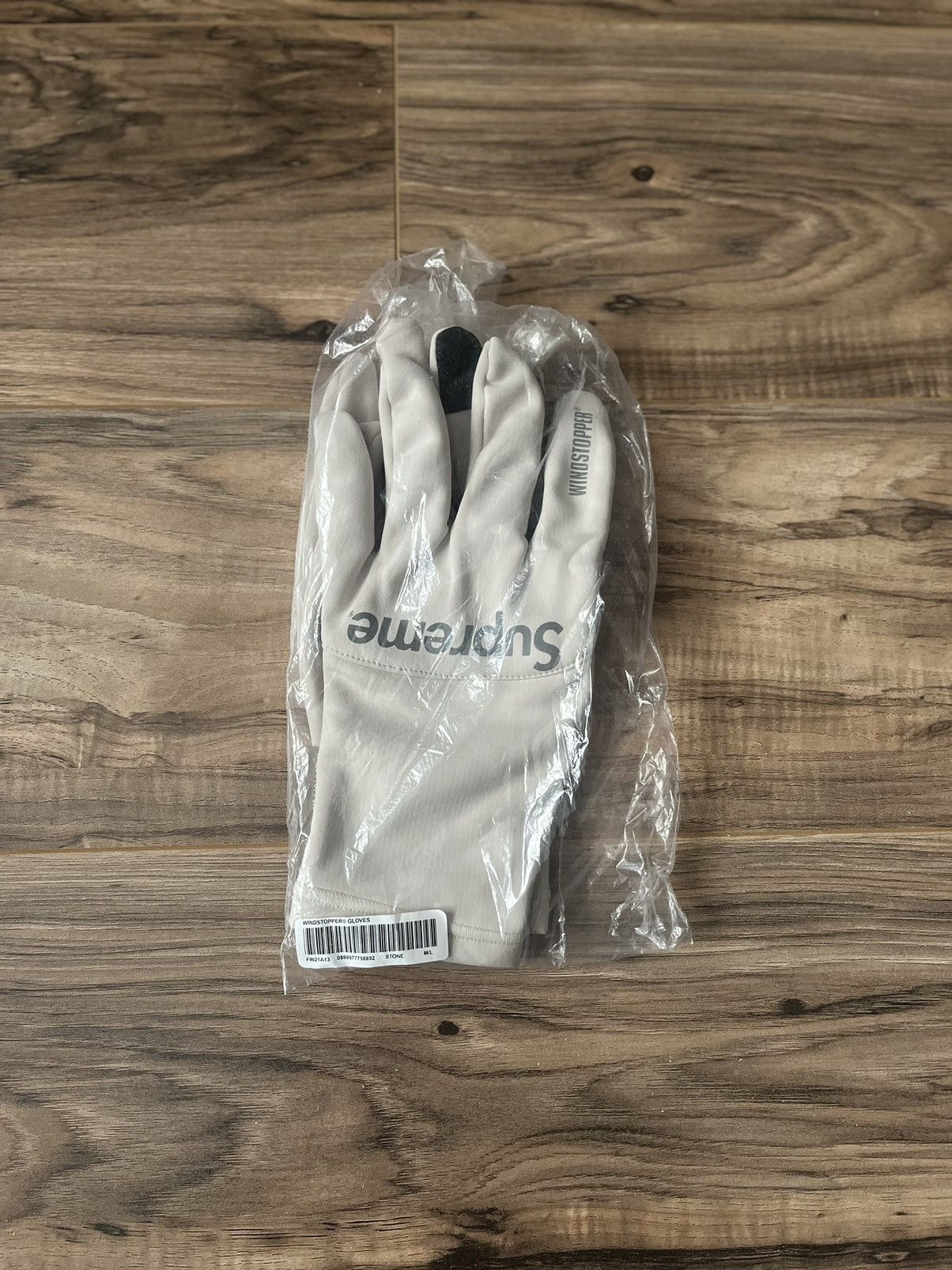 image of Supreme Windstopper Gloves in Stone, Men's