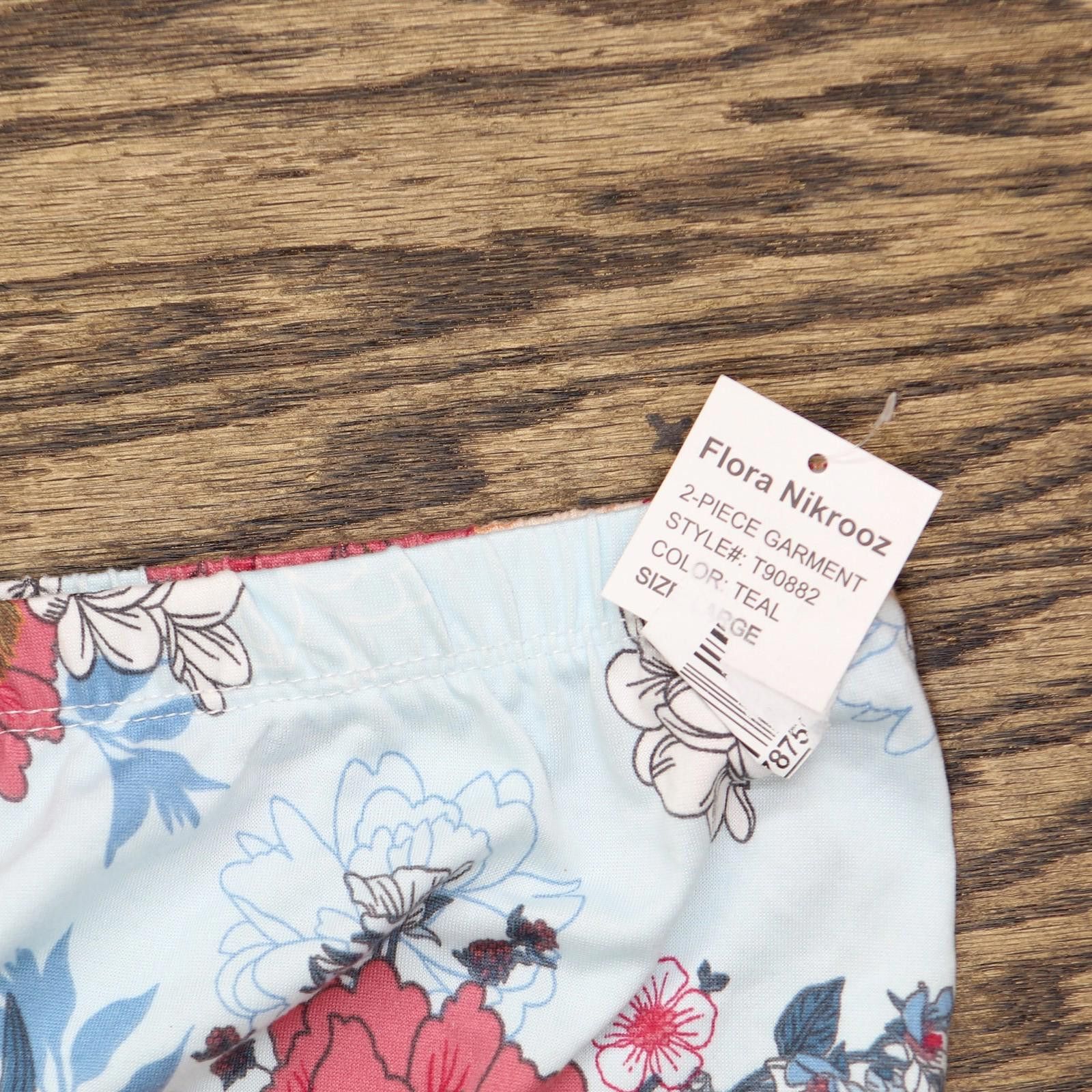 Other New Flora Nikrooz Accent Sleep Shorts T90882 Blue Floral L Size 36" / US 14 / IT 50 - 3 Thumbnail