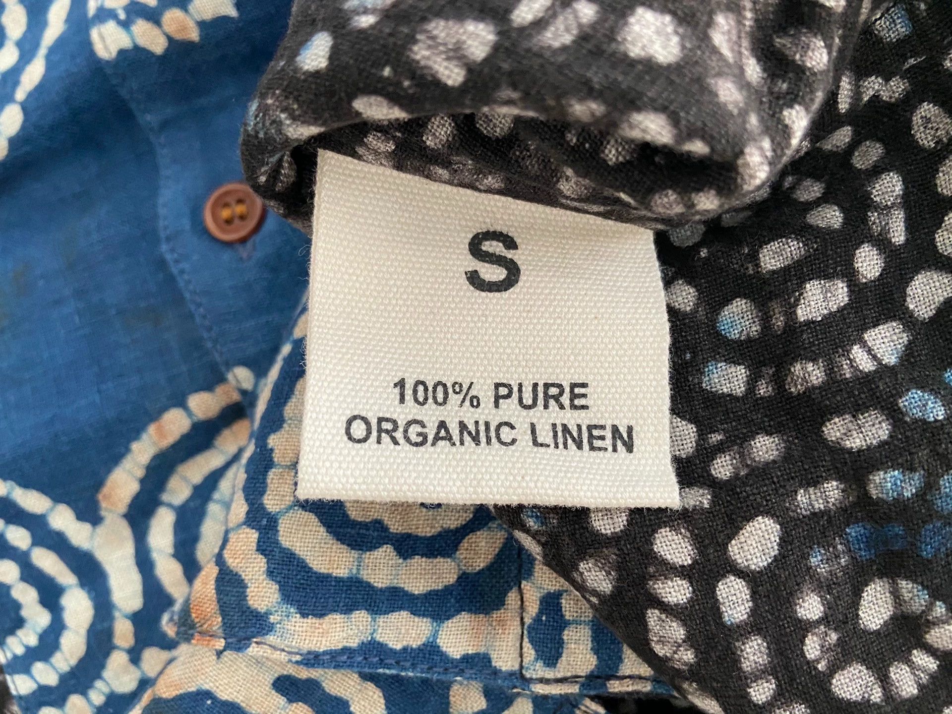 Story Mfg. worn STORY MFG INDIGO BANDANA short sleeve S shirt Size US S / EU 44-46 / 1 - 4 Thumbnail