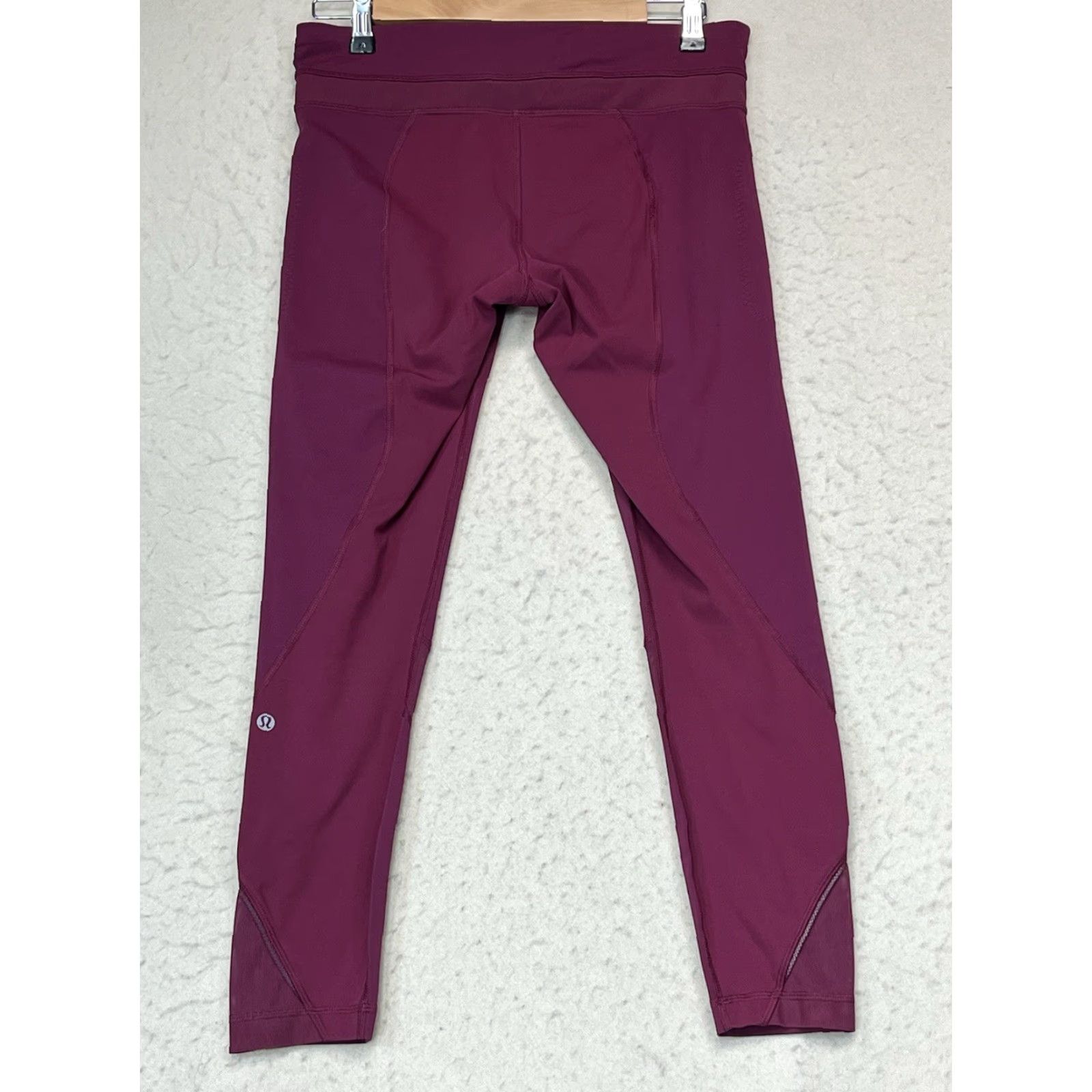 Lululemon Lululemon Leggings Women Size 8 Ankle High Rise Plum Activewear Yoga Gym Pockets Zip Pocket Size 30" / US 8 / IT 44 - 2 Thumbnail