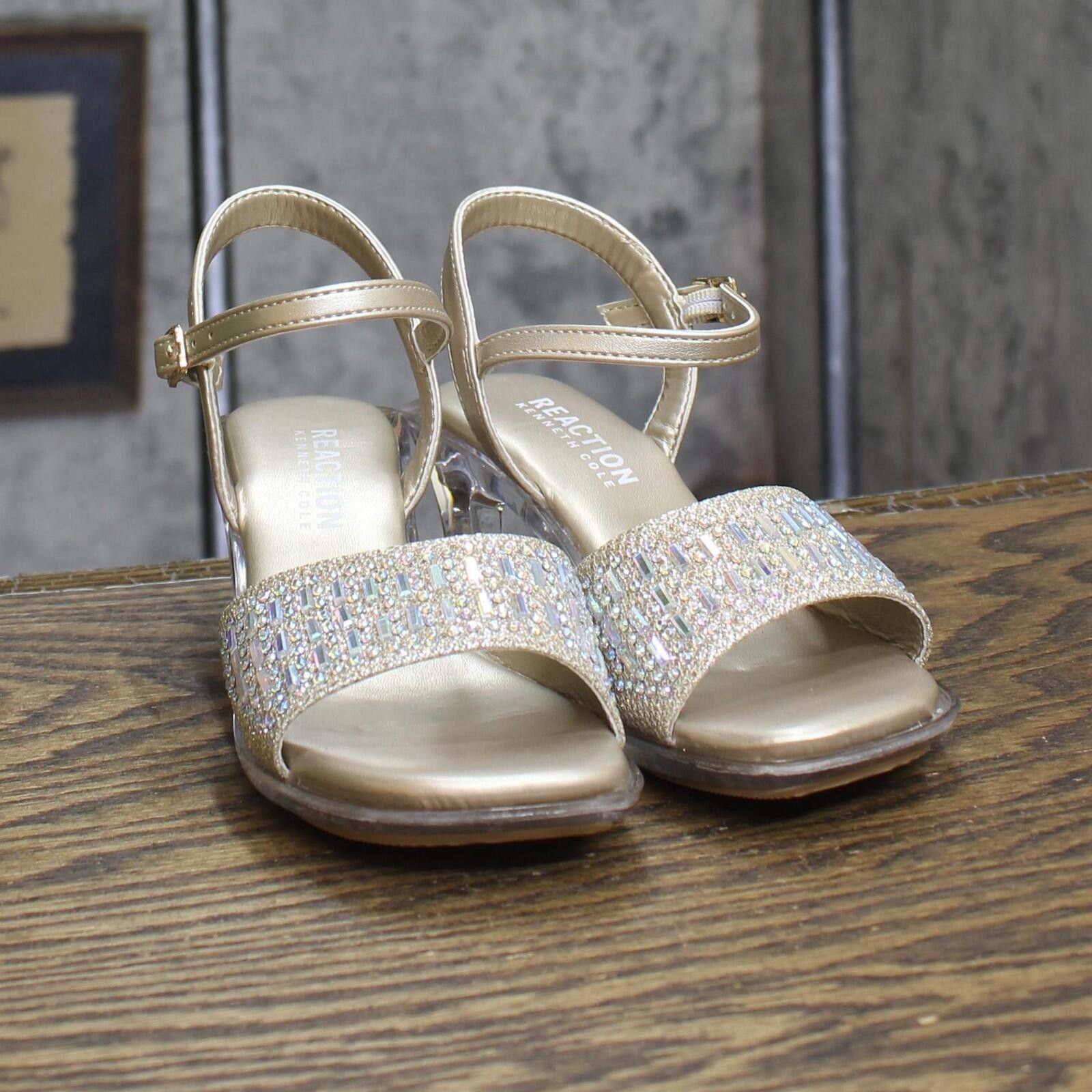 Other Nwt Kenneth Cole Reaction Block Heel Sandals Gold Yellow 12 Size US 5 / EU 37 - 3 Thumbnail