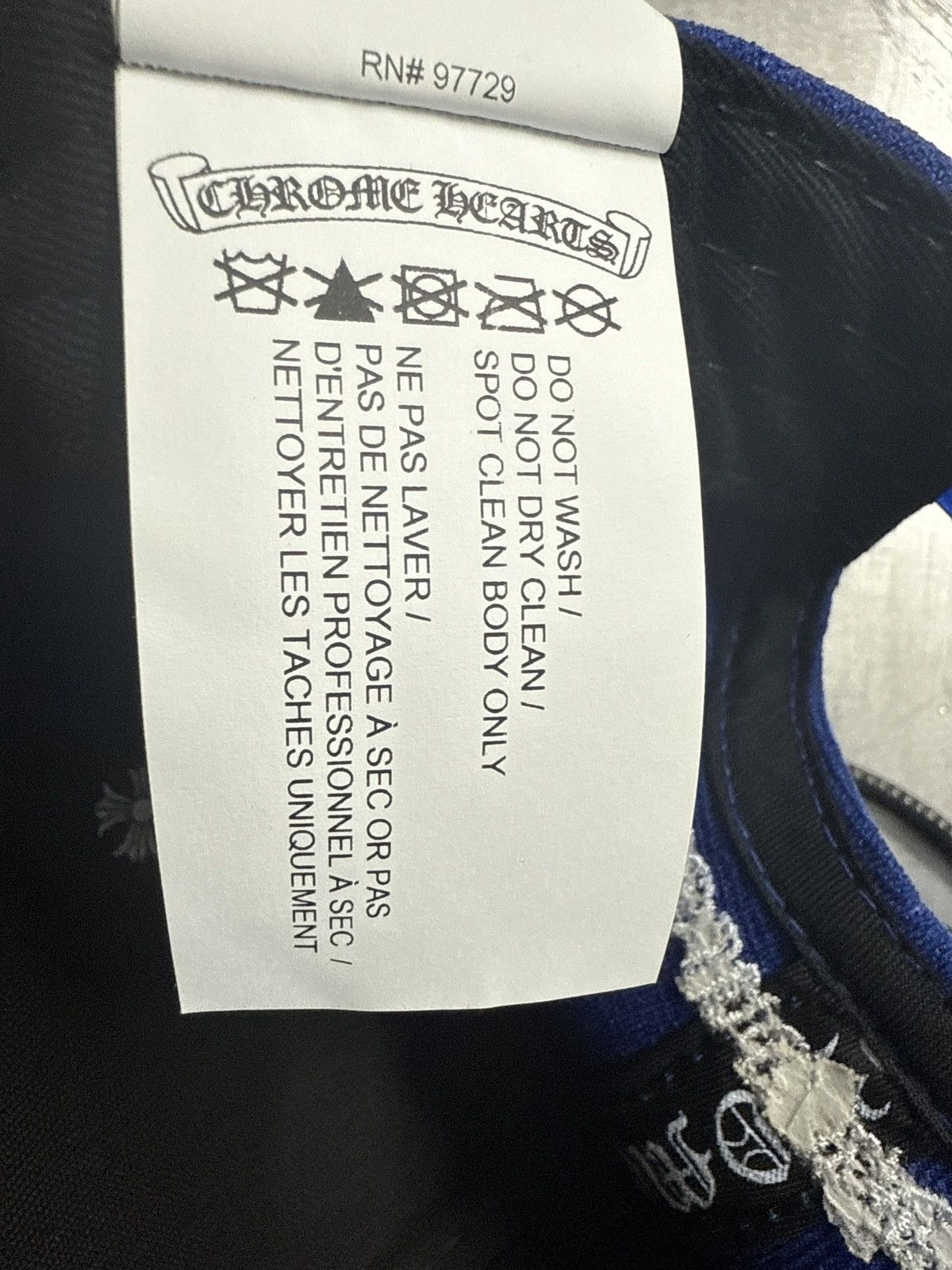 Chrome Hearts CHROME HEARTS LETTER HAT BLUE WHITE Size ONE SIZE - 7 Thumbnail