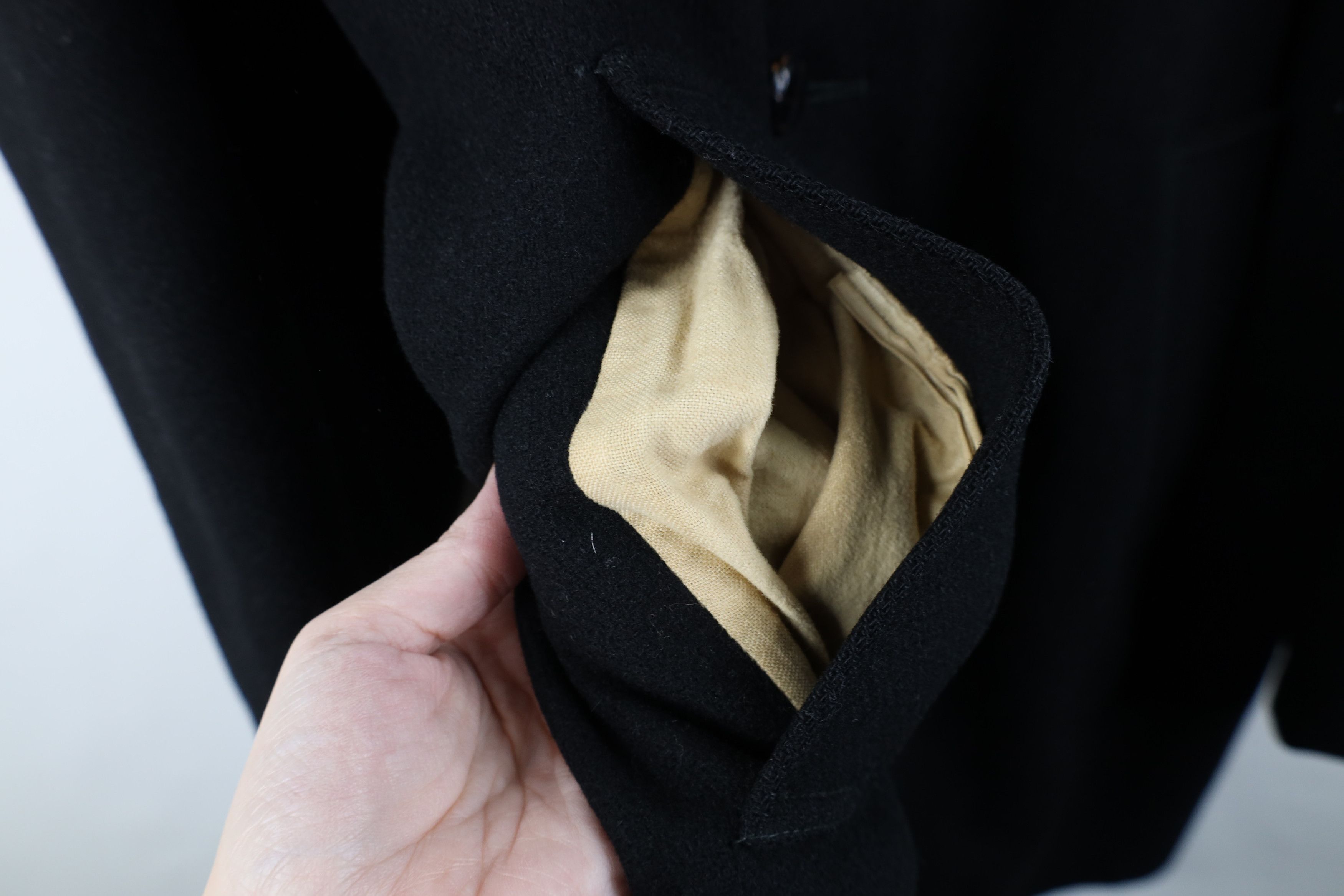 Vintage Vintage 50s Union Wool Button Down Collared Jacket Black USA Size US XL / EU 56 / 4 - 7 Thumbnail