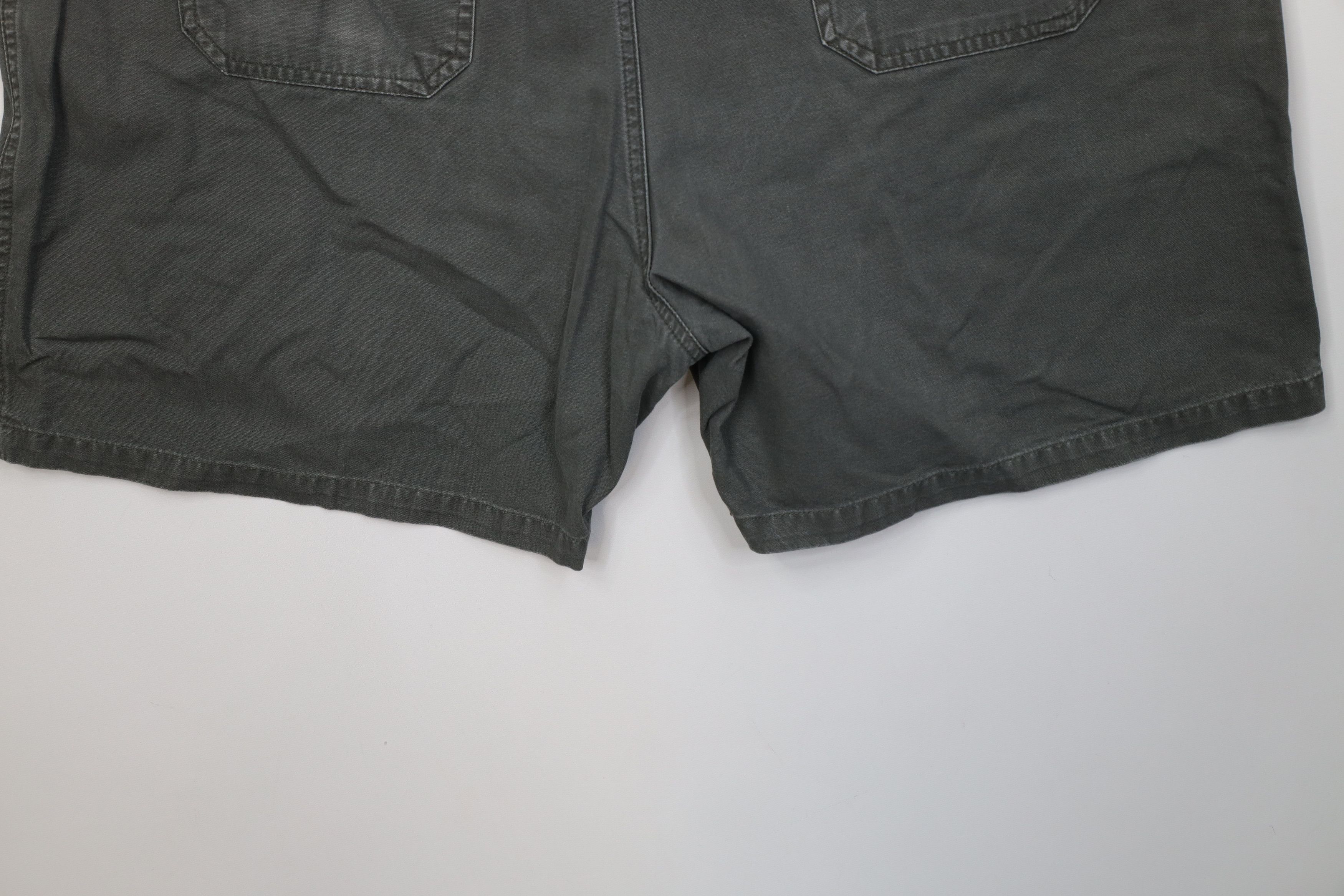 Vintage Vintage 90s Streetwear Hiking Canvas Cargo Shorts Green Size US 40 / EU 56 - 10 Thumbnail
