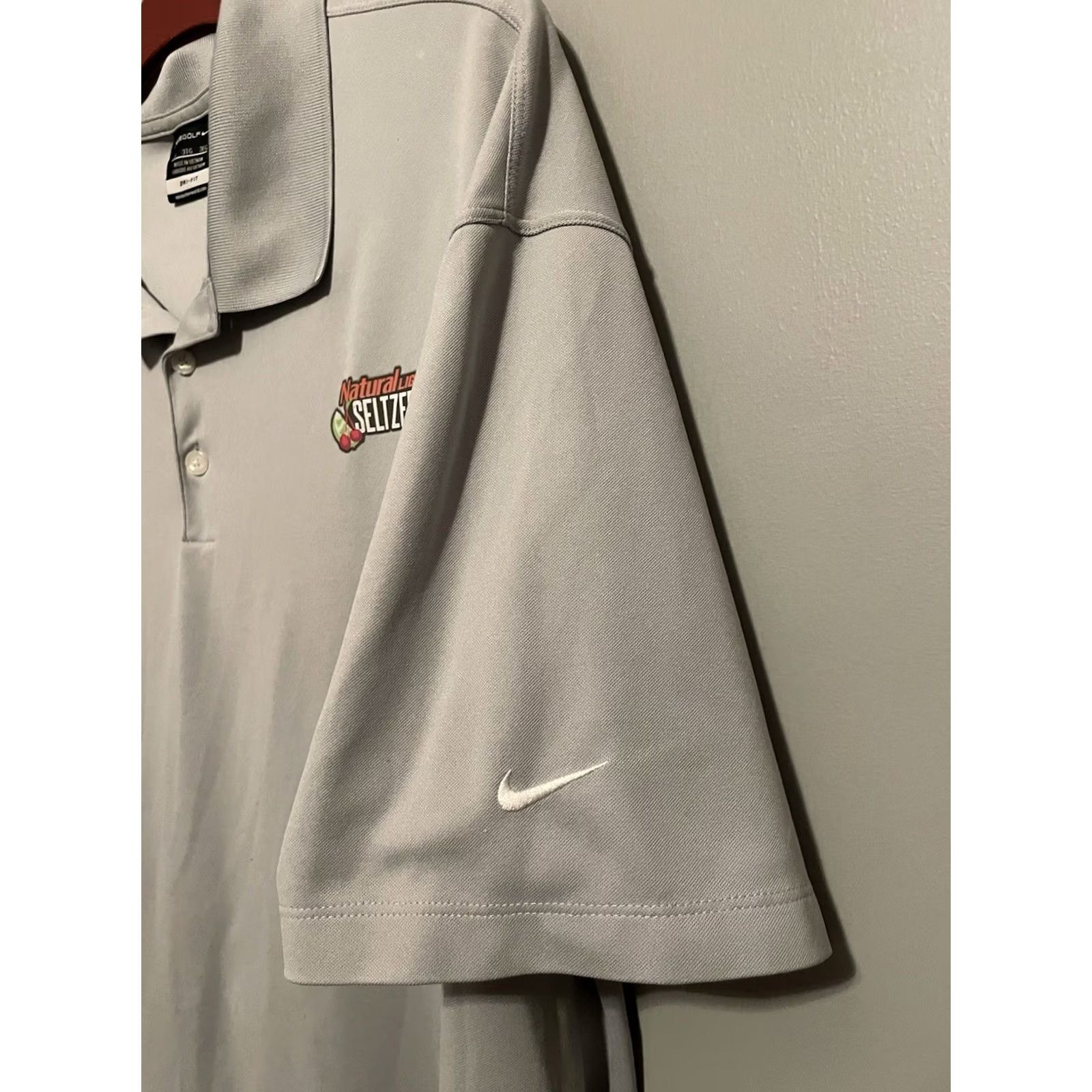 Nike Nike Golf Polo Shirt Men's 3XL Grey Embroidered, Short Sleeve, Solid, Nature Theme Size US XXL / EU 58 / 5 - 5 Thumbnail