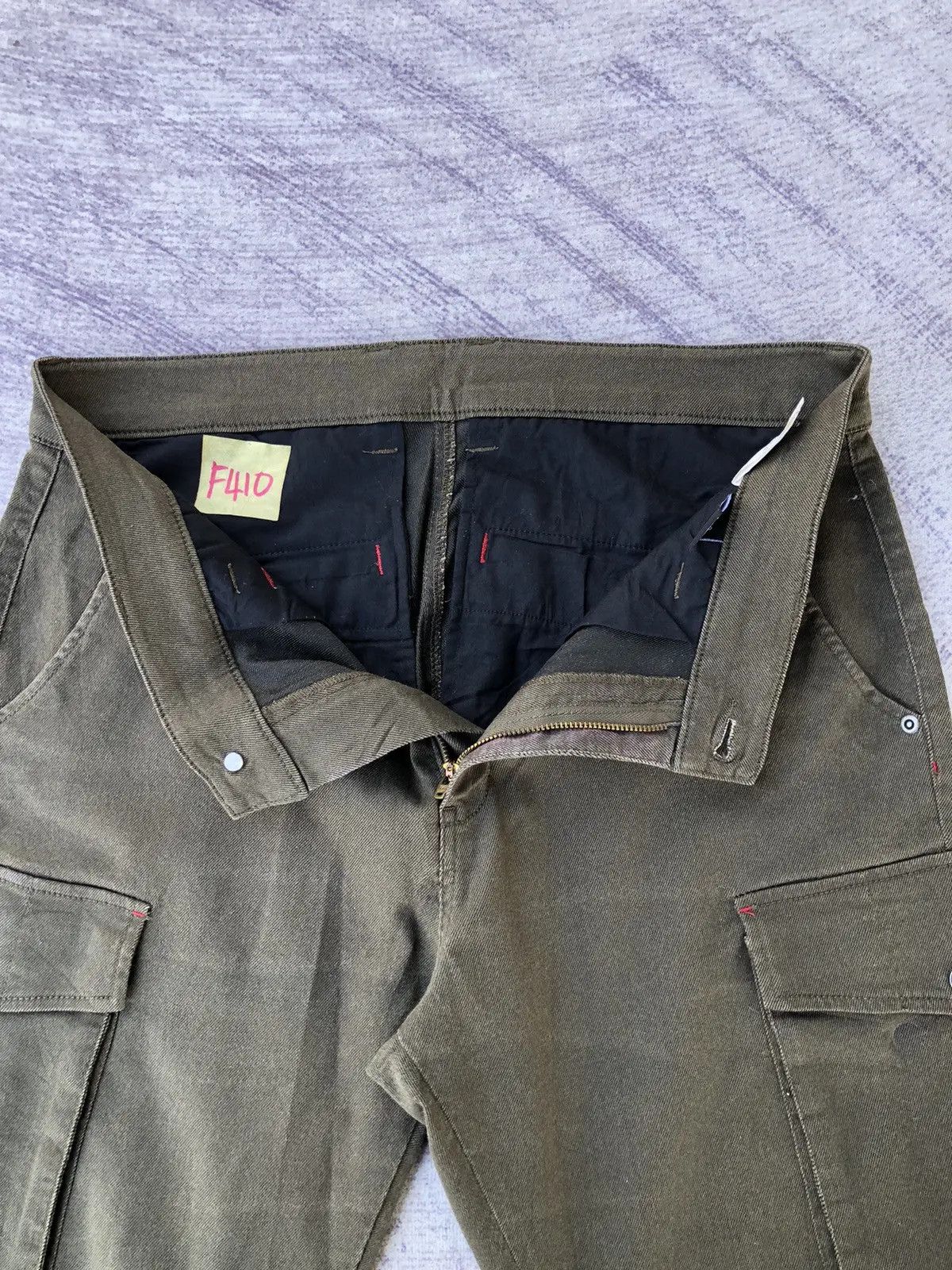 Other Cargo Olive Pipue de pique Multipocket Rare Pattern Size US 33 - 7 Thumbnail