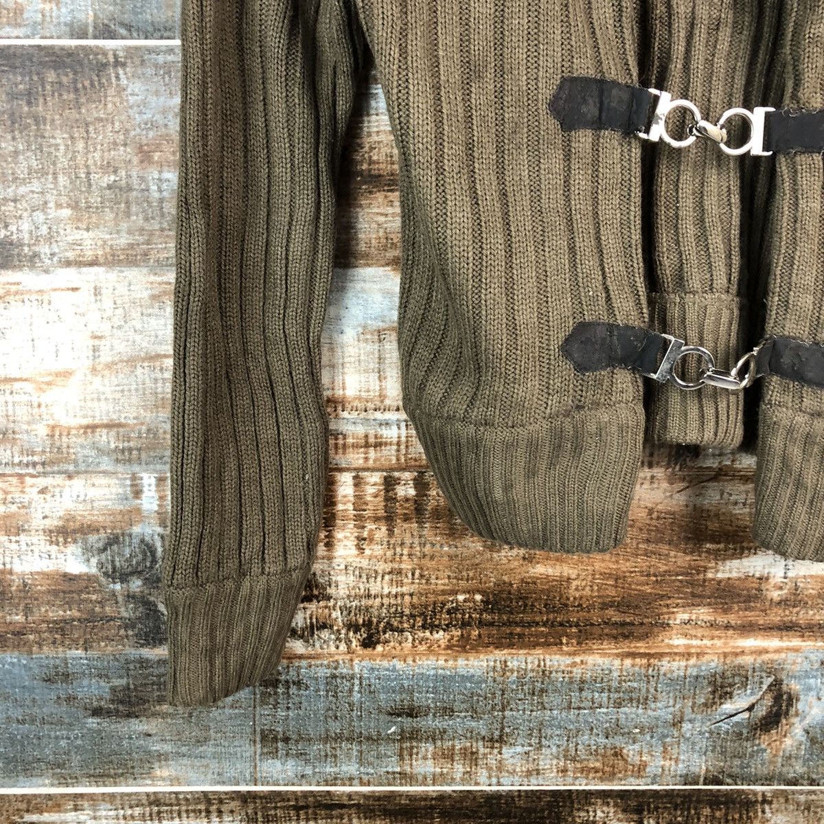 Homespun Knitwear × Japanese Brand Mish Mash japan Brown fur hoodie Knitwear #A2401 Size M / US 6-8 / IT 42-44 - 7 Thumbnail