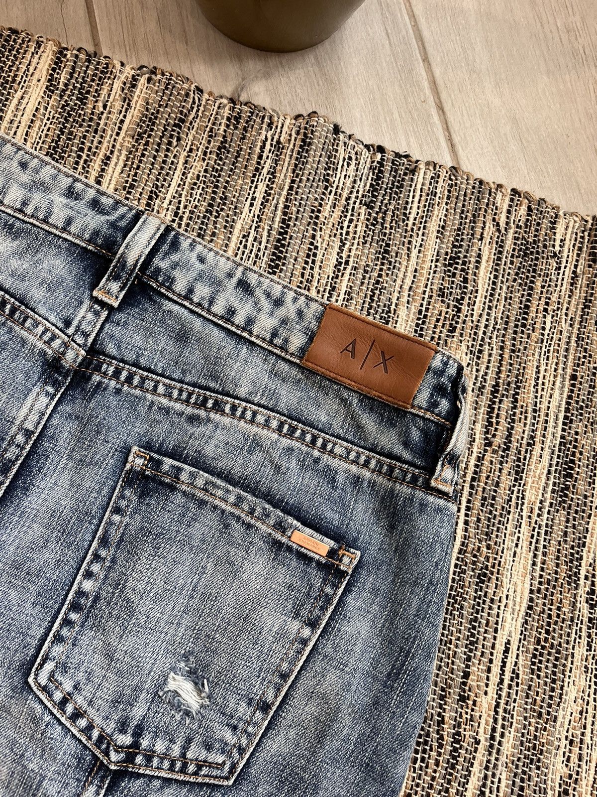 Armani Exchange × Vintage Armani Exchange skirt luxury distressed faded style Size 28" / US 6 / IT 42 - 10 Thumbnail