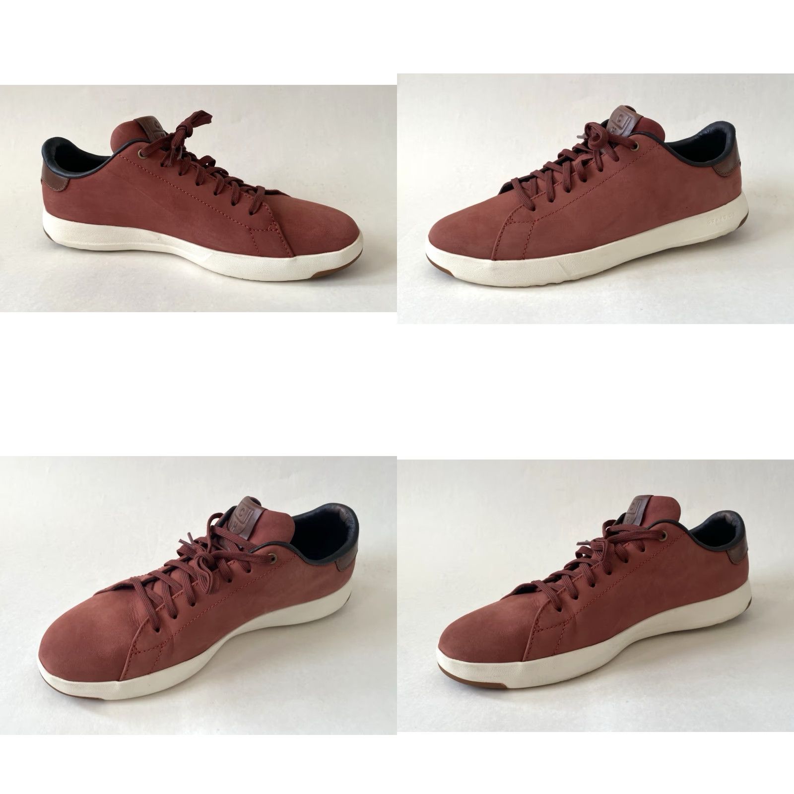Cole Haan Cole Haan GrandPro Men’s Leather Sneakers Maroon Nubuck Chestnut 10 M Casual Shoes Size US 10 / EU 43 - 10 Thumbnail