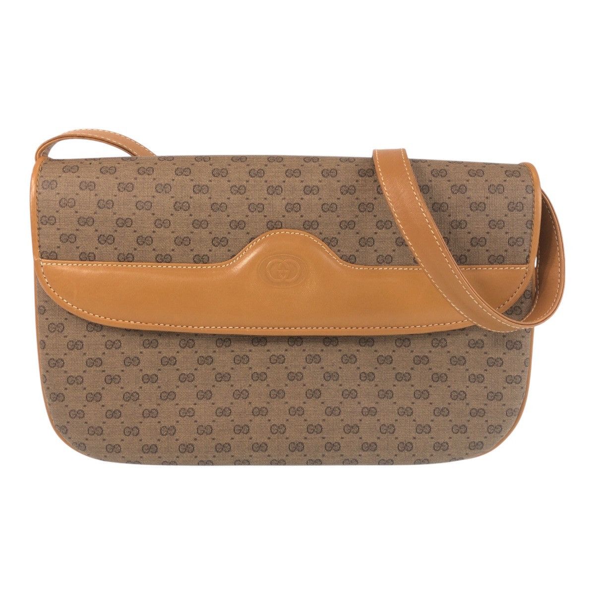 Gucci Gucci Gucci Old Gucci Micro GG PVC Leather Shoulder Bag Leather Shoulder Bag 004 256 DUTY FREE for USA Size ONE SIZE - 1 Thumbnail