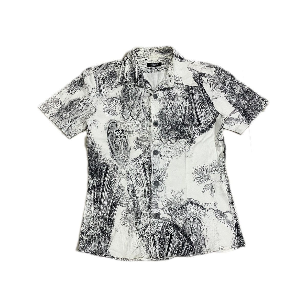 If Six Was Nine × Japanese Brand × Tornado Mart 🔥Sick Y2K Tornado Mart Shirt Psychedelic Paisley Size US L / EU 52-54 / 3 - 4 Thumbnail