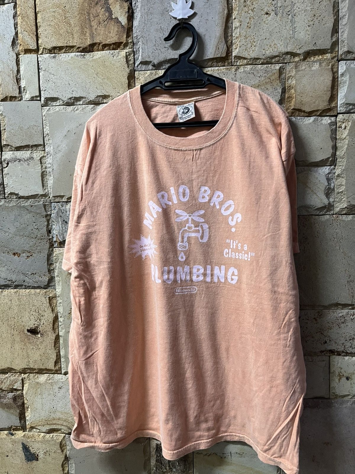 Authentic Pigment Mario Bros Plumbing Nintendo T-Shirt Size US L / EU 52-54 / 3 - 1 Thumbnail