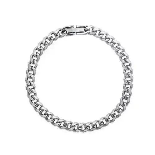 Japanese Brand Fashion Silver Titanium Steel Men's Bracelet Size ONE SIZE - 3 Thumbnail