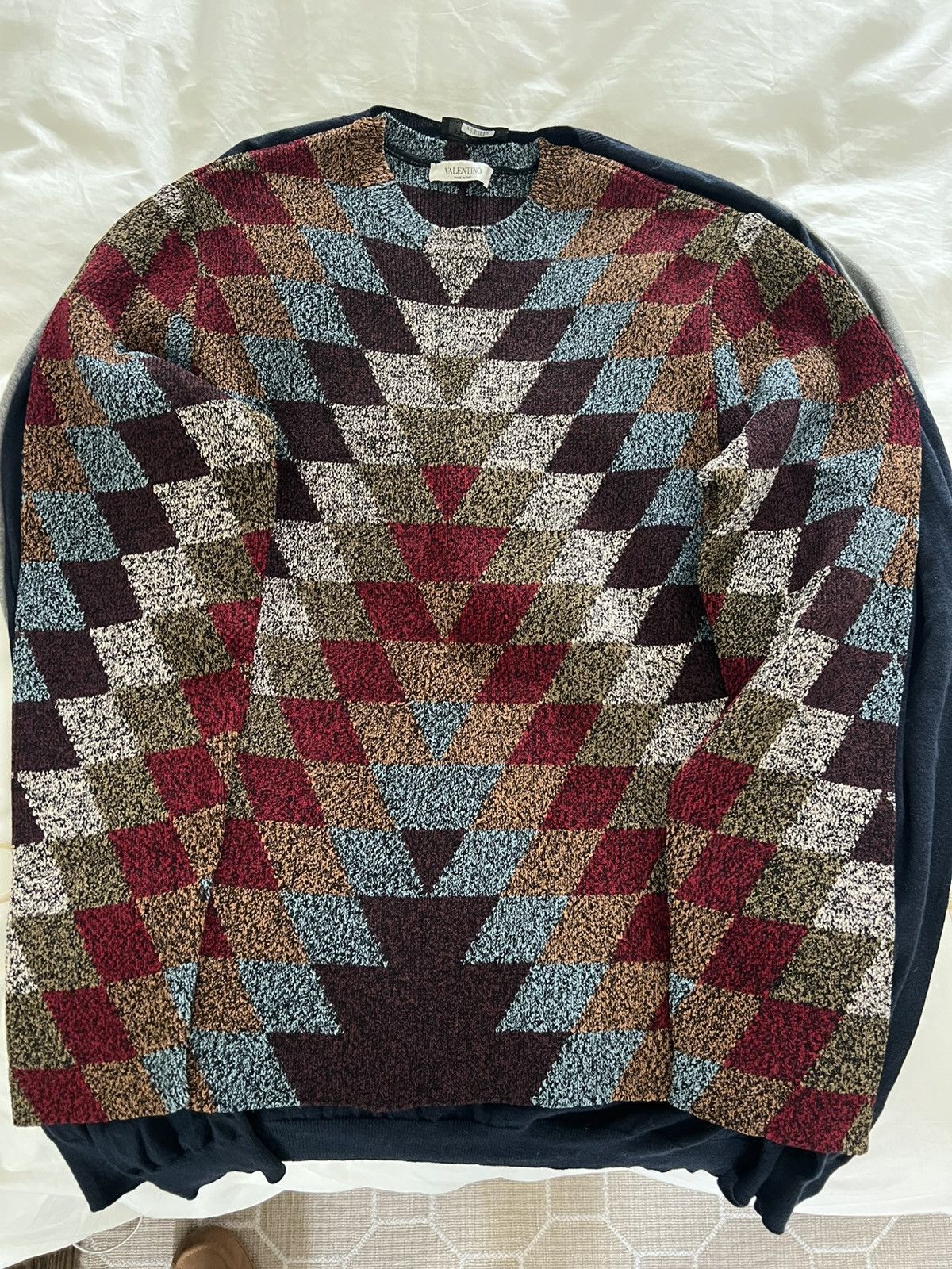 Valentino Valentino geometric sweater Size US L / EU 52-54 / 3 - 1 Thumbnail