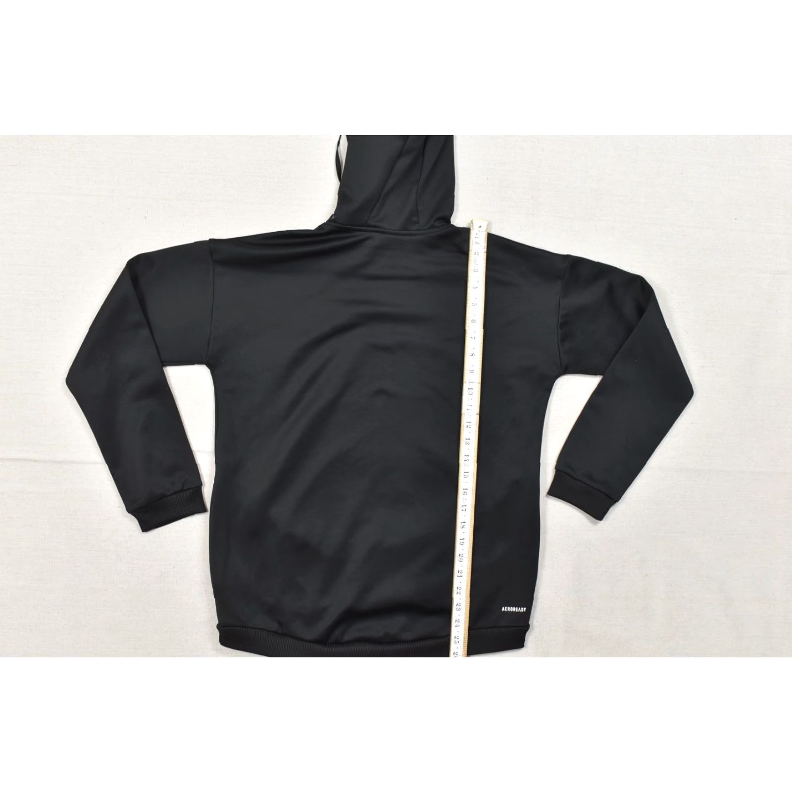 Adidas Adidas Women's S Black Aeroready Fleece Hoodie Pullover Logo Sweatshirt Size S / US 4 / IT 40 - 3 Thumbnail
