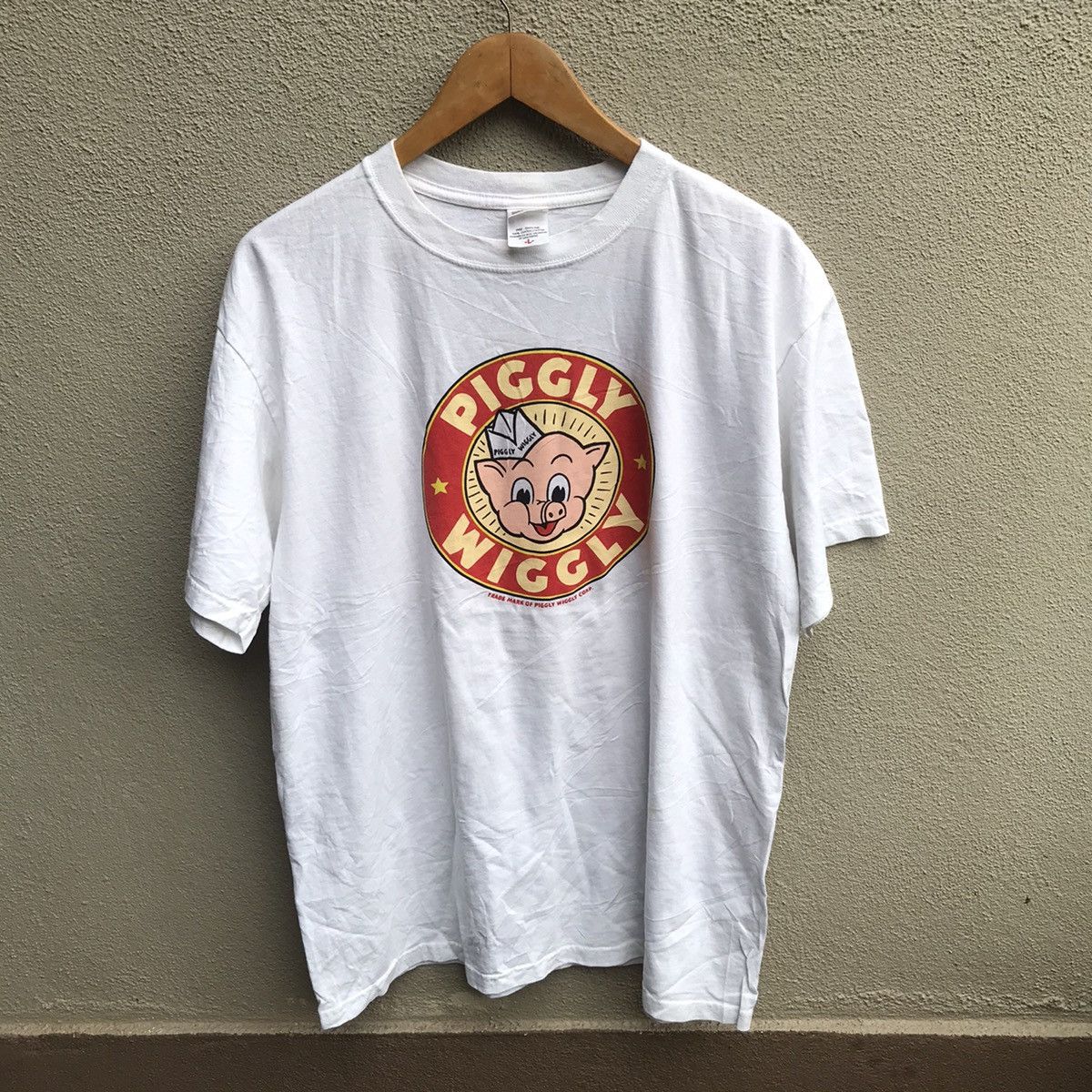 Vintage Vintage PIGGLY WIGGLY promo tee shop Size US L / EU 52-54 / 3 - 1 Thumbnail