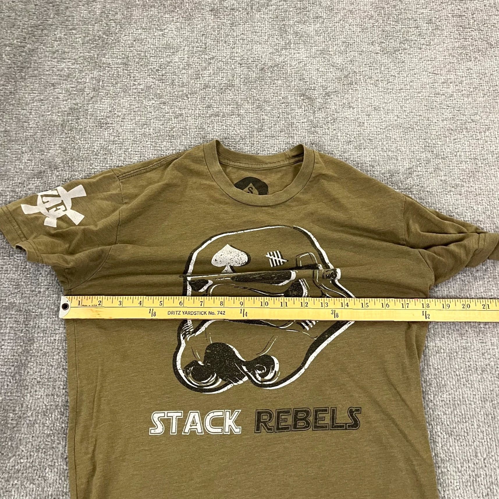 Star Wars ZERO FOXTROT Shirt Mens Small Brown Stack Rebels Star Wars Graphic USA Made S/S Size US S / EU 44-46 / 1 - 6 Thumbnail