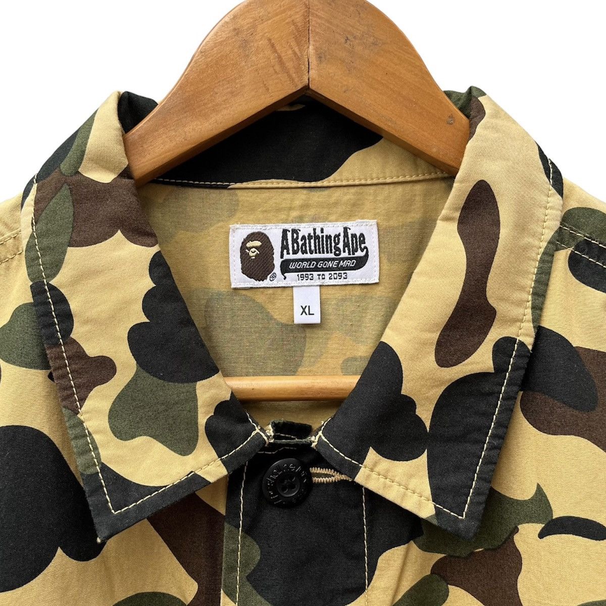 Bape 1ST CAMO MILITARY SHIRT Size US XL / EU 56 / 4 - 4 Thumbnail