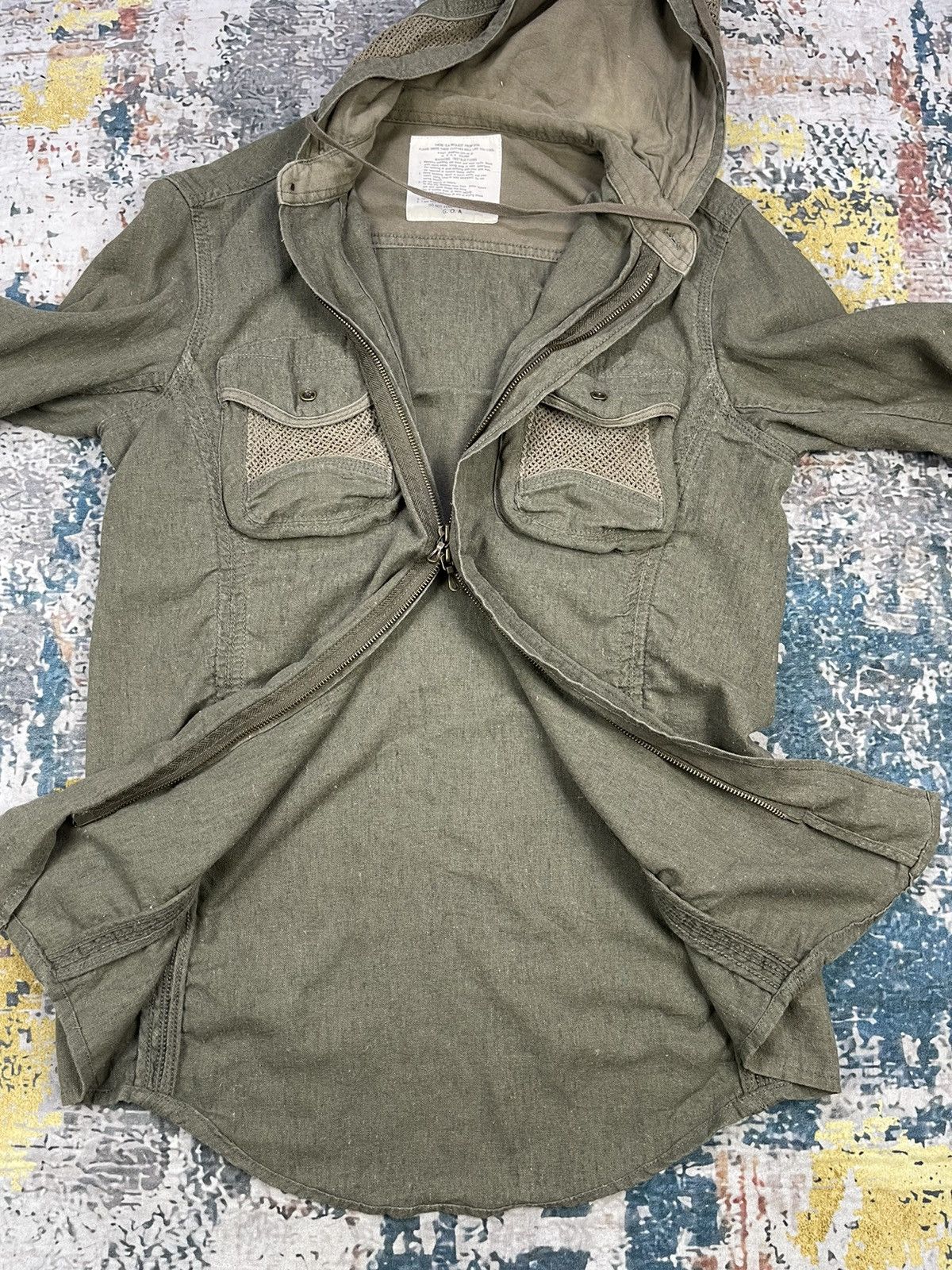 Le Grande Bleu (L.G.B.) G.O.A Military Cargo Pocket Hooded Overshirt Jacket Size US S / EU 44-46 / 1 - 7 Thumbnail