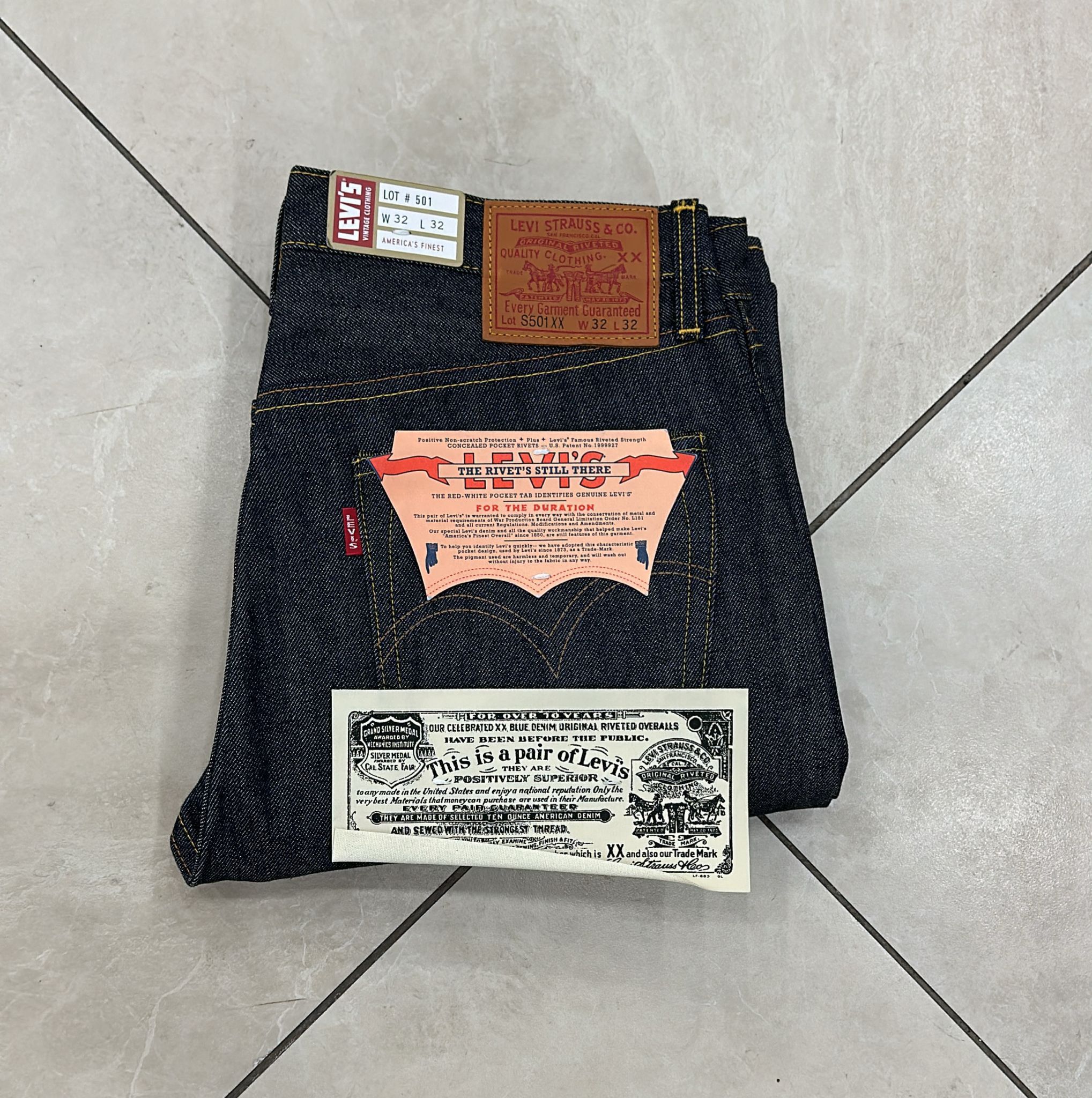 Levi's Vintage Clothing LVC Levi's Vintage Clothing 1944 S501 Perfect Imperfections Size US 32 / EU 48 - 1 Thumbnail