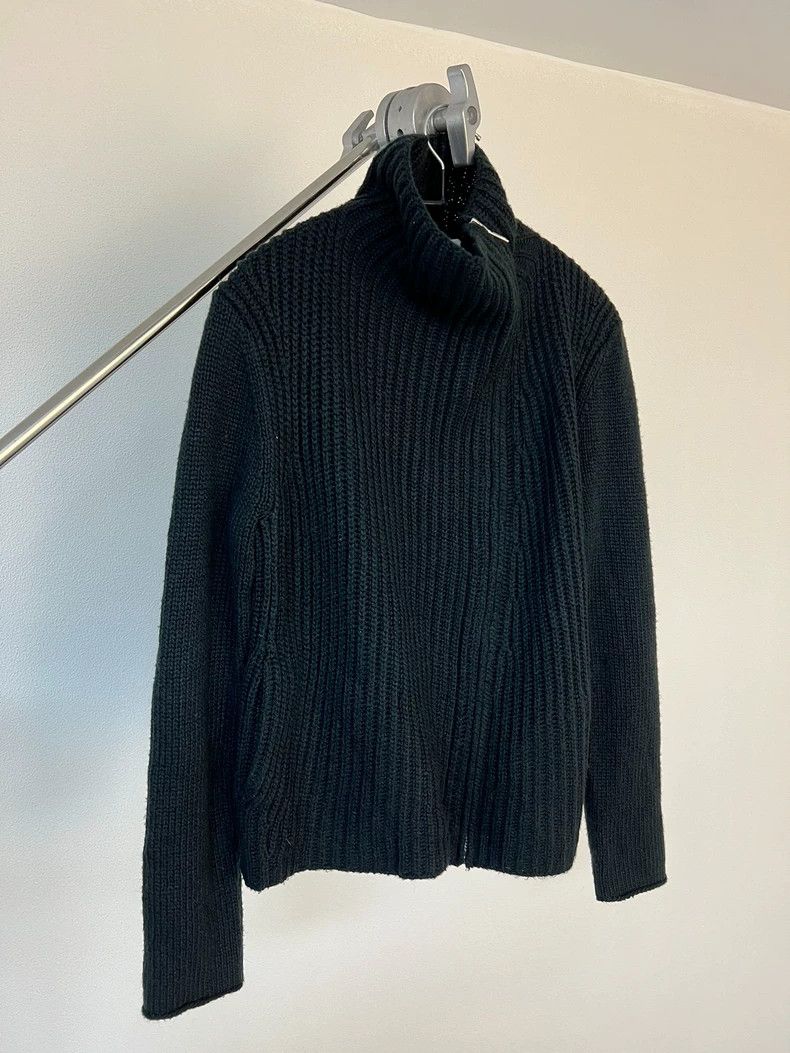 Helmut Lang Helmut Lang size SSlant Zip Stand Neck Stubby Knit Cardigan Size US S / EU 44-46 / 1 - 4 Thumbnail
