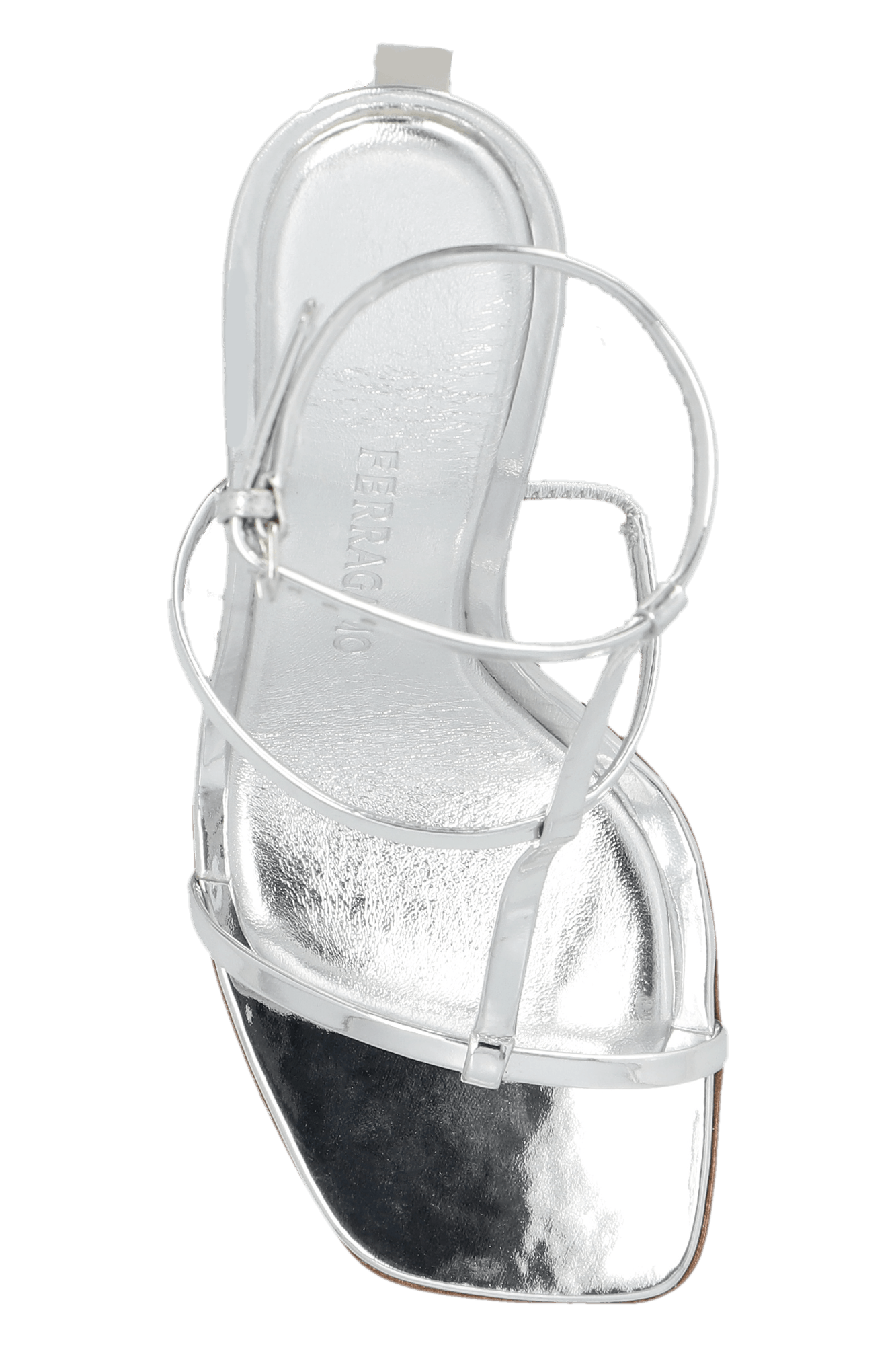 Salvatore Ferragamo o1s1rm0924 Elina Sandals in Silver Size US 5.5 / IT 35.5 - 6 Thumbnail