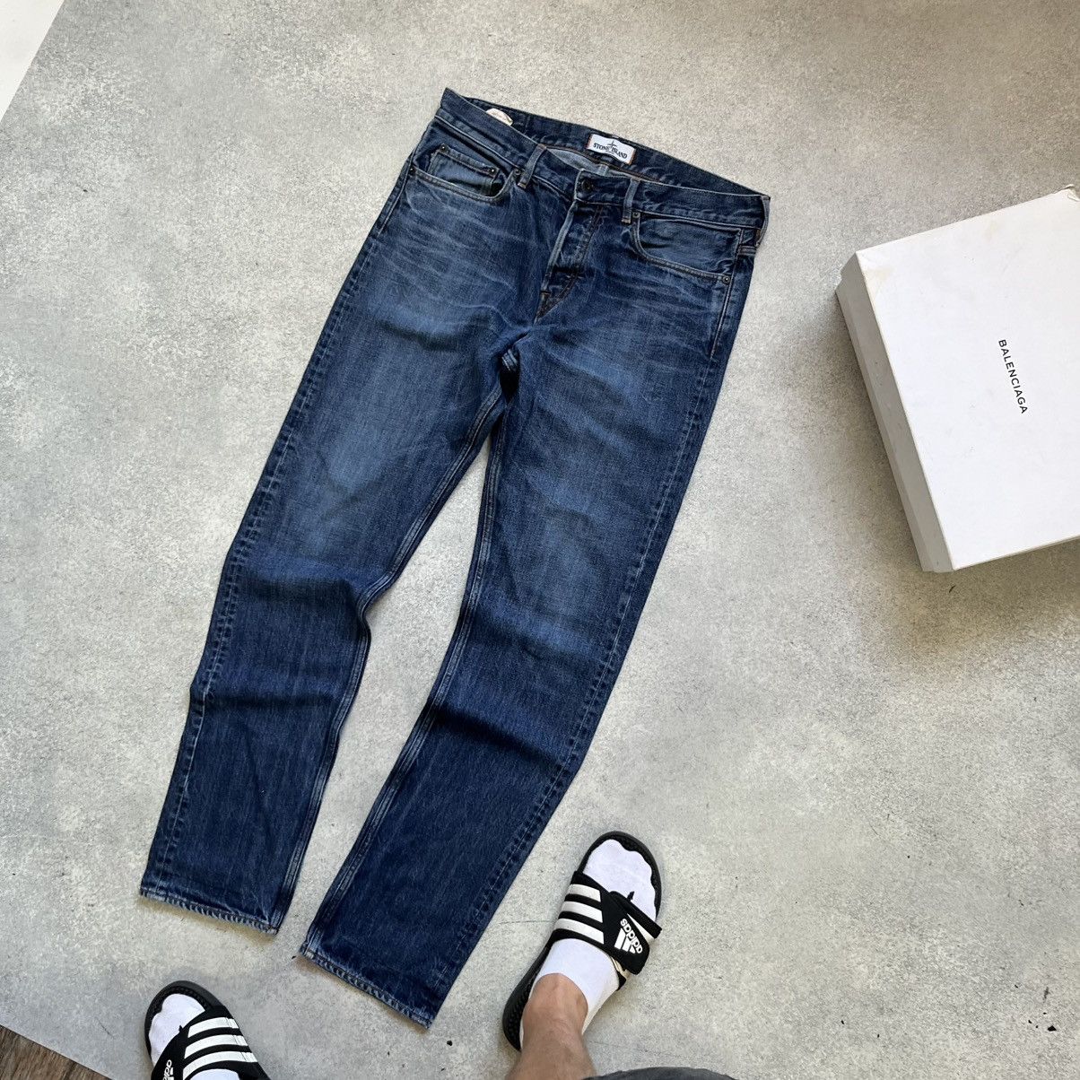 Stone Island STONE ISLAND Jeans Wash Blue Denim Vintage Y2k Affliction Size US 32 / EU 48 - 8 Thumbnail
