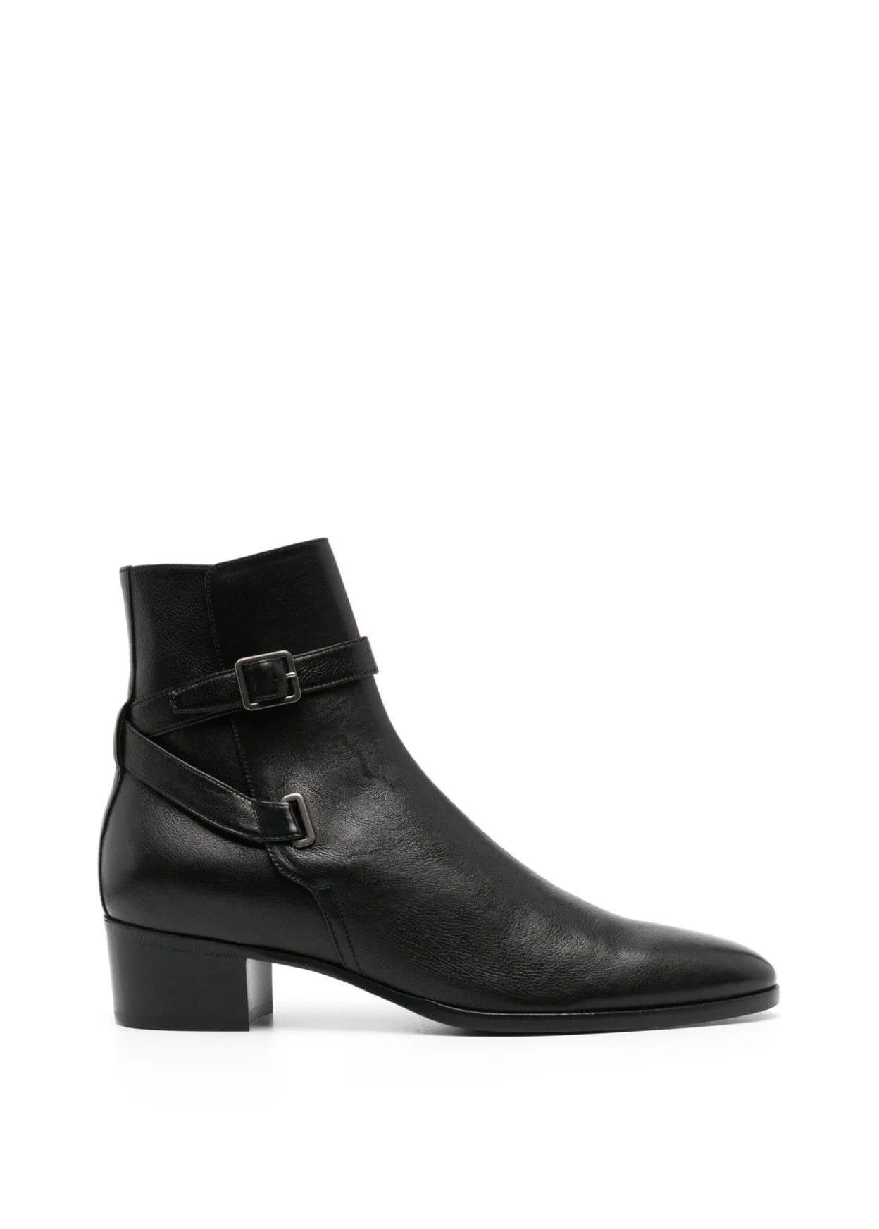 Saint Laurent Dorian 45 Jodhpur Boots - Black Calf Leather