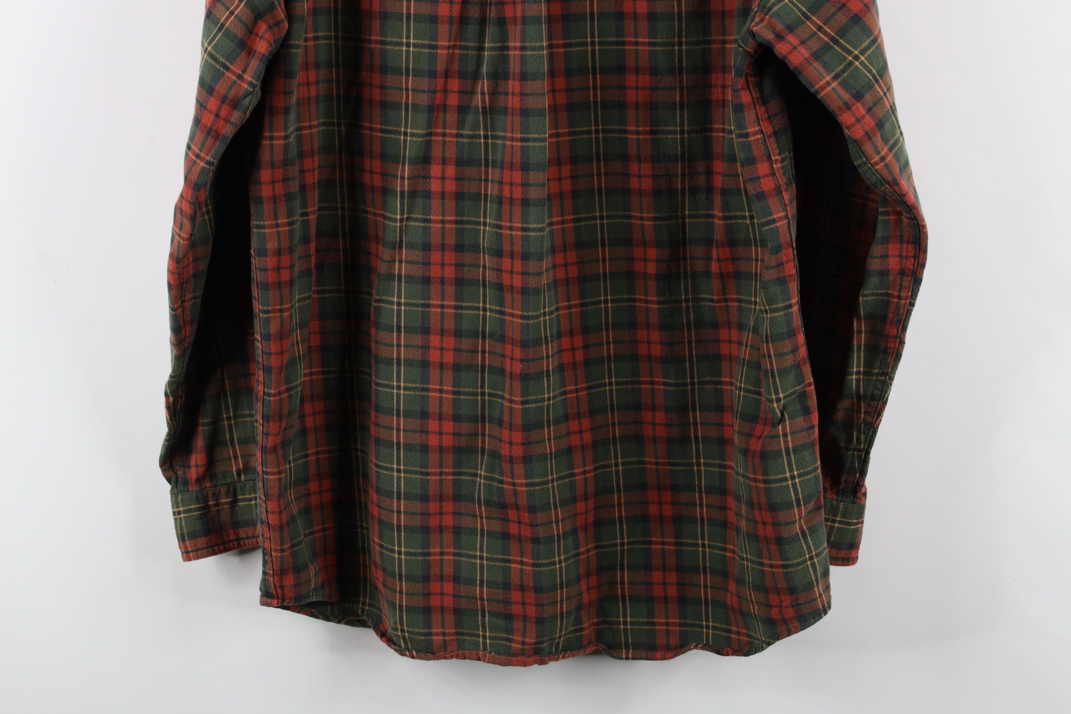 L.L. Bean × Vintage Vintage LL Bean Flannel Collared Button Down Shirt Plaid Size US M / EU 48-50 / 2 - 9 Thumbnail
