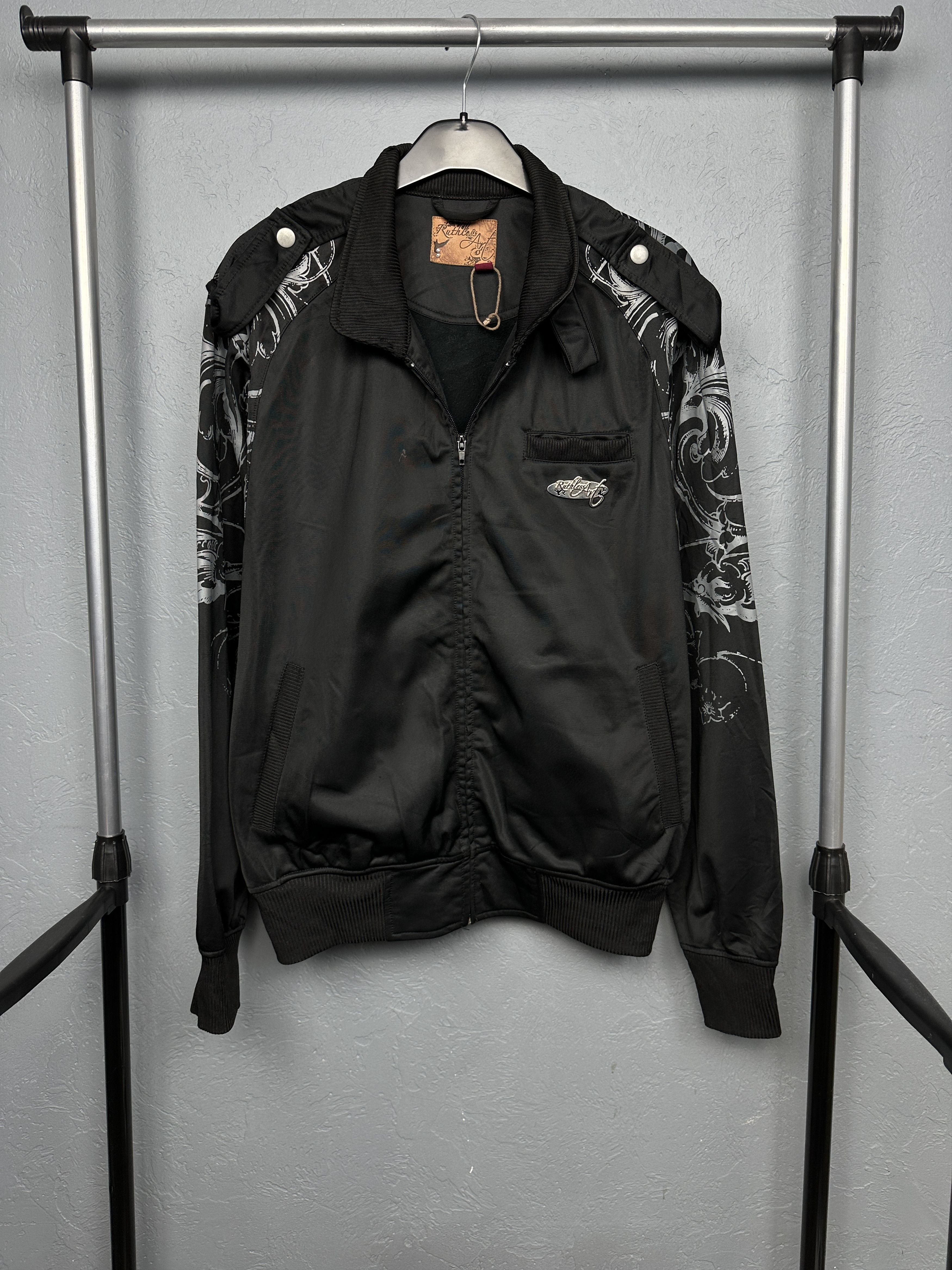 Japanese Brand Ruthless Art Avant Garde Mens Track Top Jacket Pirates Size US L / EU 52-54 / 3 - 4 Thumbnail
