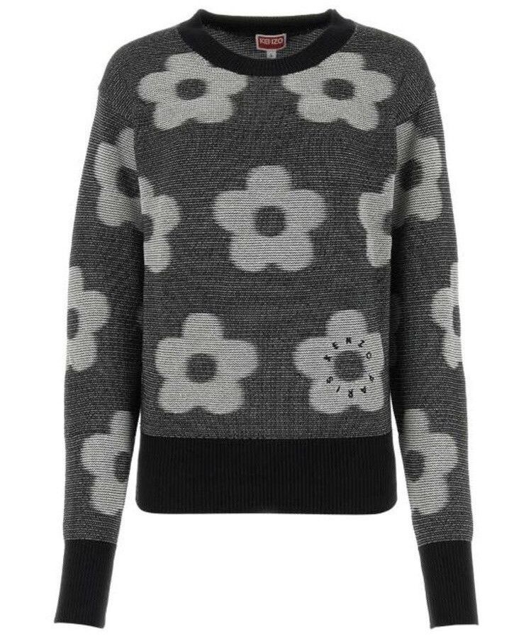 Kenzo Flower Spot-Jacquard Cotton Jumper