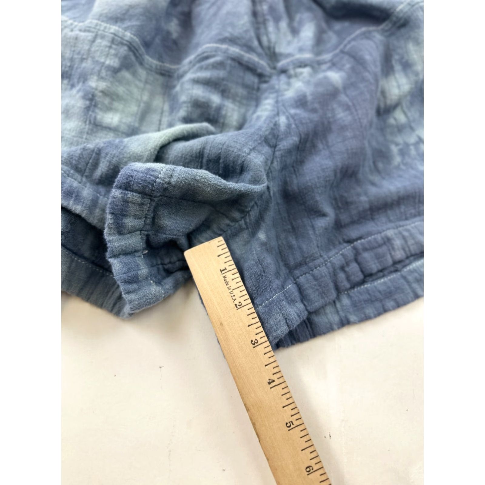Free People Free People Womens XS Blue Tie Dye French Terry Sweat Shorts 3" Inseam Drawstring Casual Size 26" / US 2 / IT 38 - 5 Thumbnail