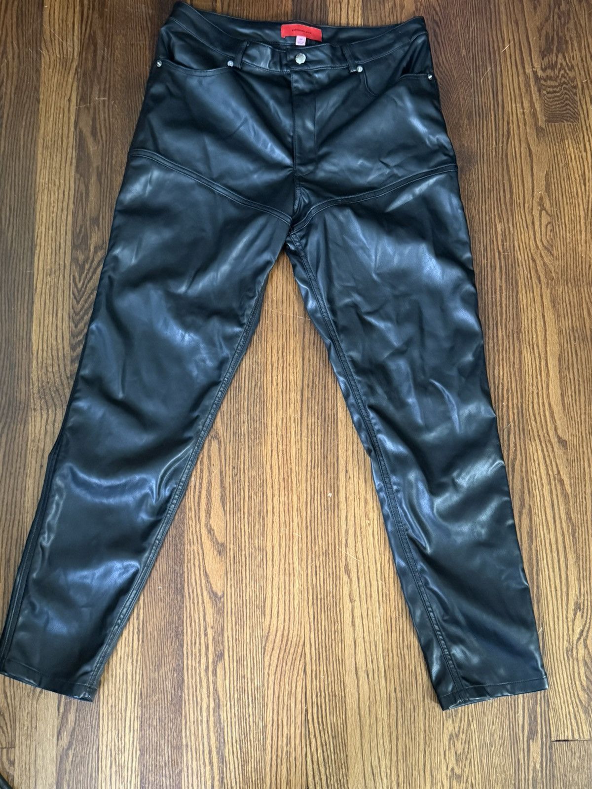 Eckhaus Latta Echaus latta ss24 faux-leather pants Size US 34 / EU 50 - 1 Thumbnail