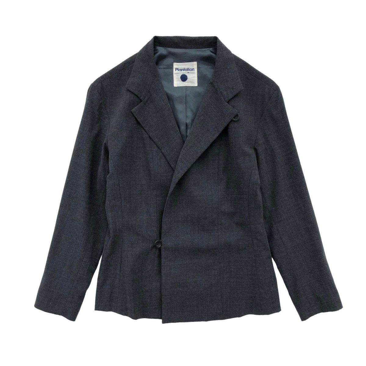 Issey Miyake Plantation Issey Miyake Grey Double Breasted Jacket / Blazer Size M / US 6-8 / IT 42-44 - 3 Thumbnail